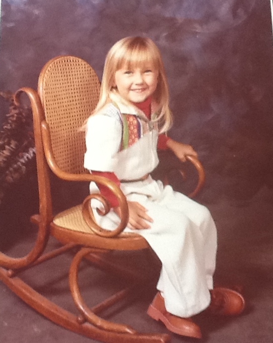 Rocking the jumpsuit at age four - Circa 1980. 