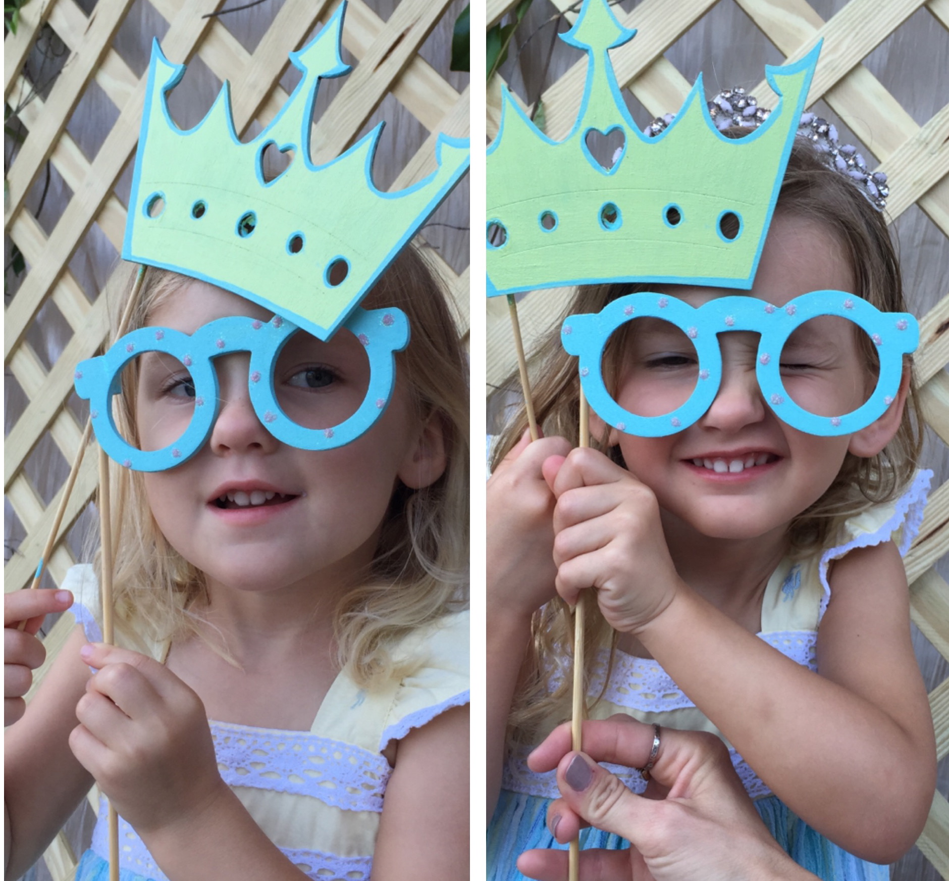 My girls stopped by the photobooth at the event to be silly. Riley (left) & Cooper (right) - wearing Well Dressed Wolf dresses. 
