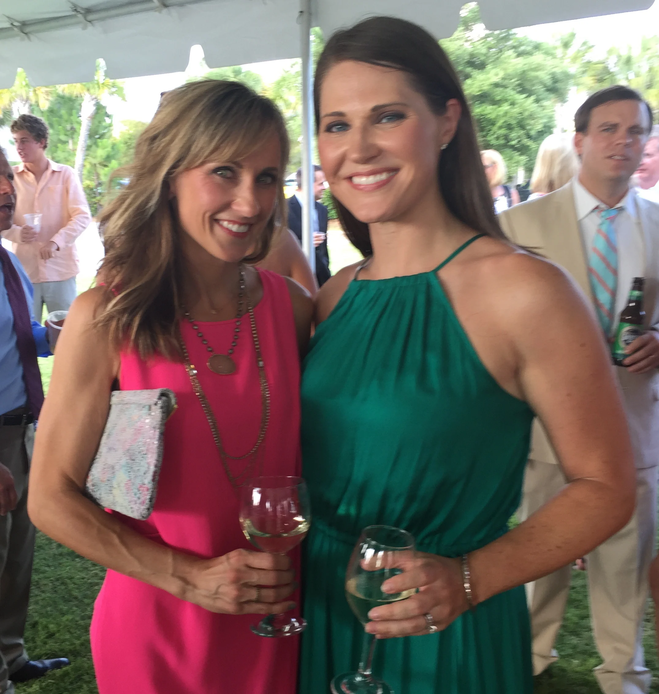 Jennifer Moffatt and me.....whew it was a hot day!