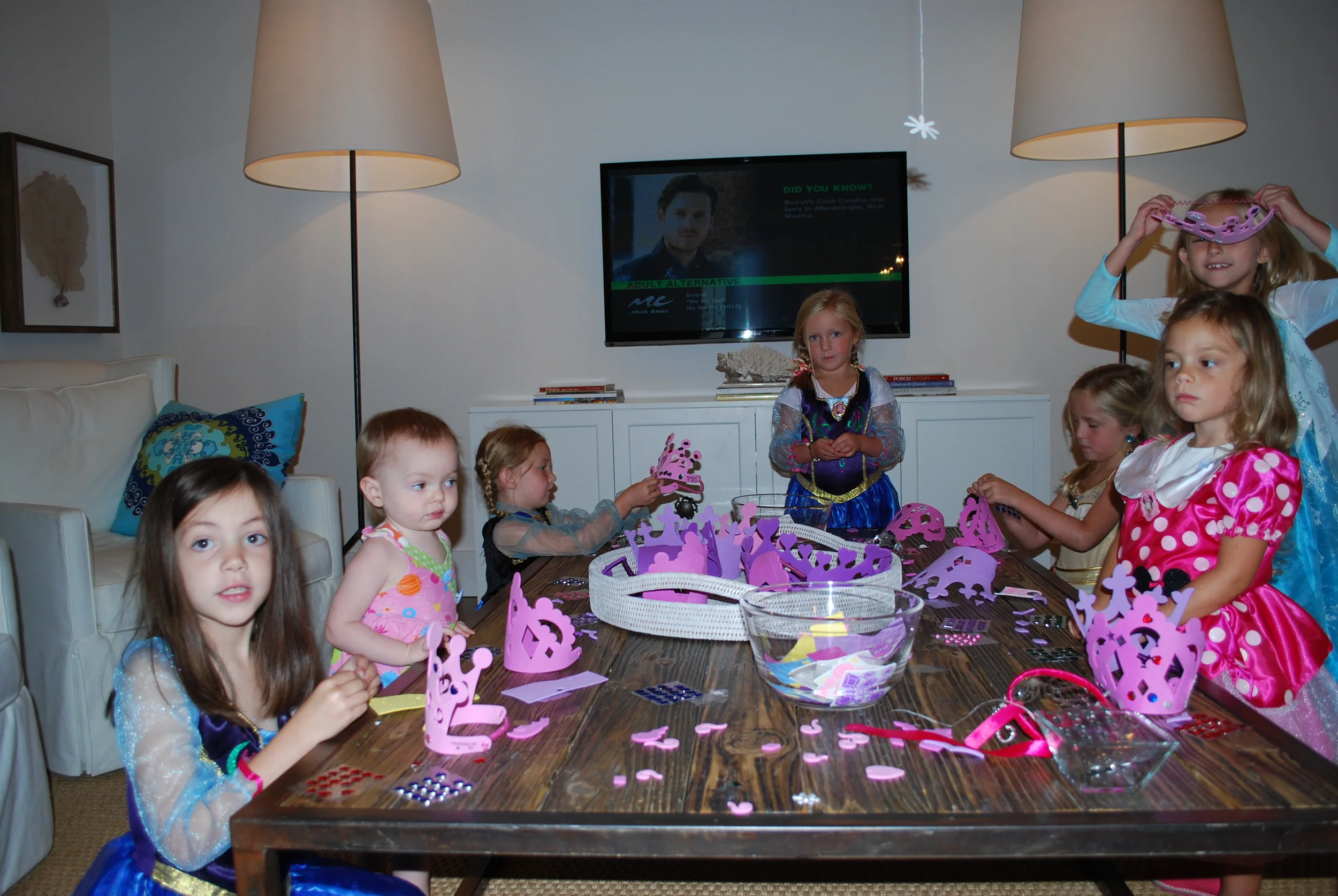 We made princess crowns