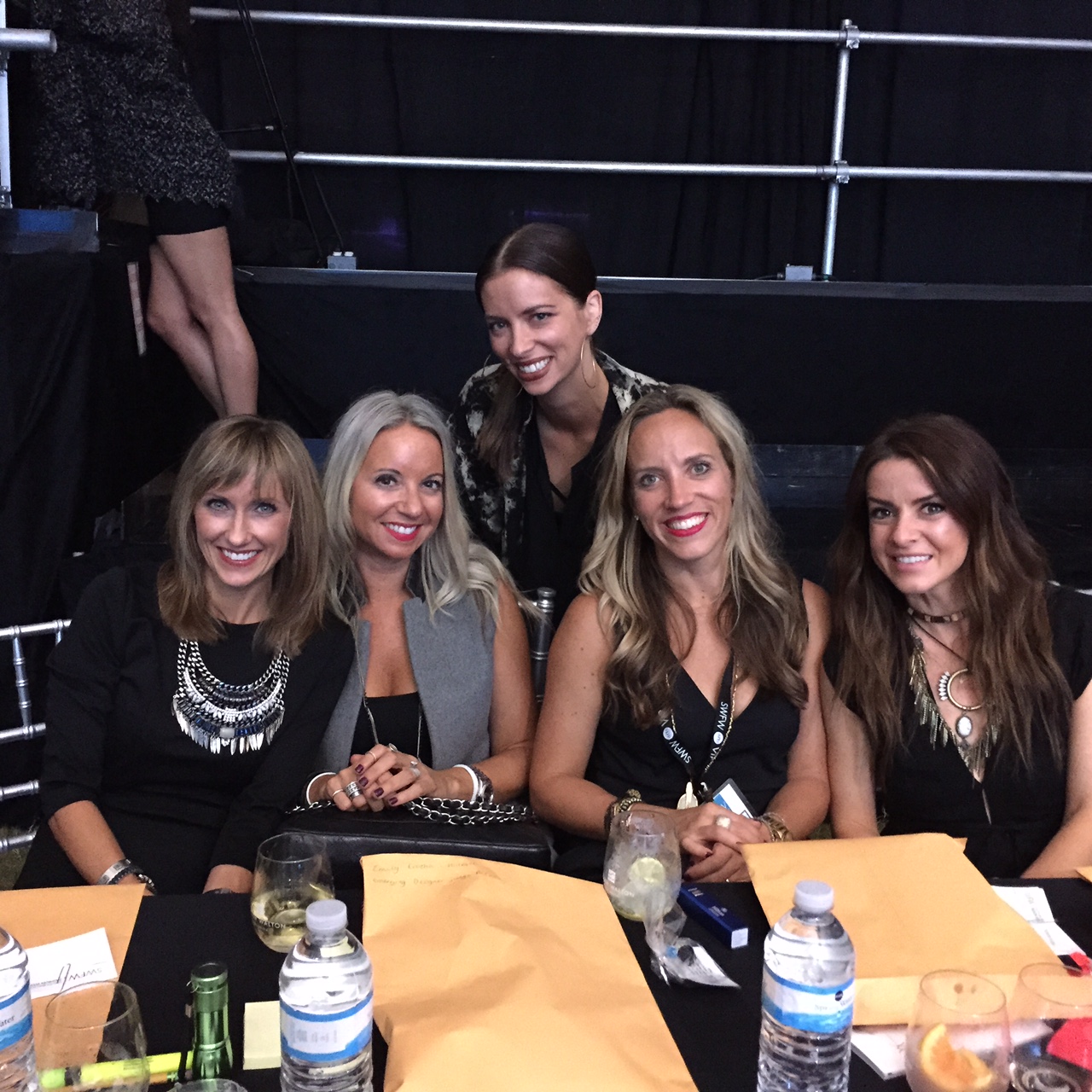 Judges table - (L to R) me, Emily Erusha-Hilleque, Amanda Valentine, Carla Beveridge & Shelly Brown. 