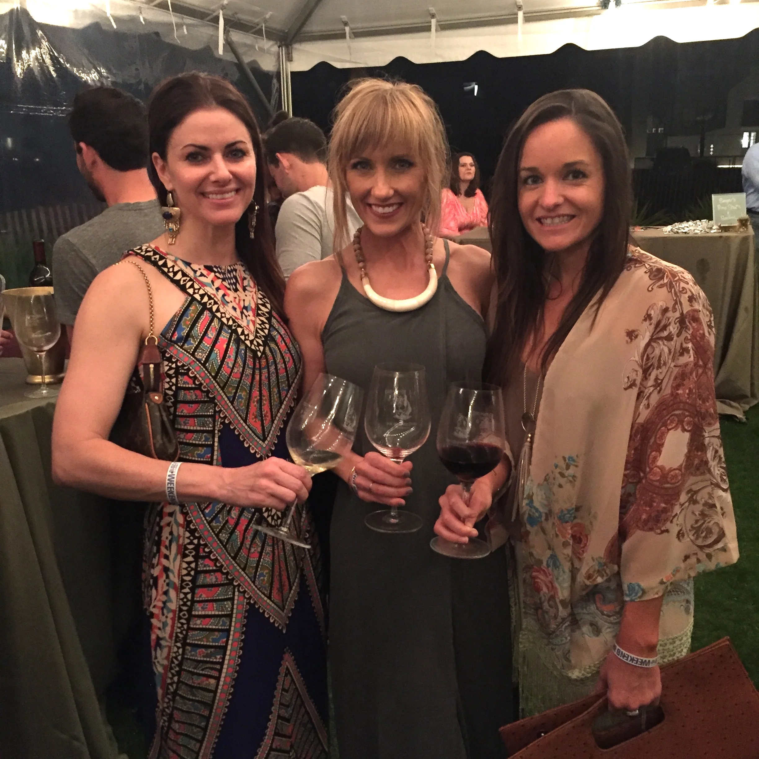 Found my stylish, local friends - Stephanie and Brooke. The Grand Tasting was super fun!