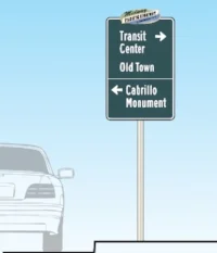 Midway-Pacific Hwy. vehicle directional