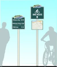 Bike and Pedestrian directionals