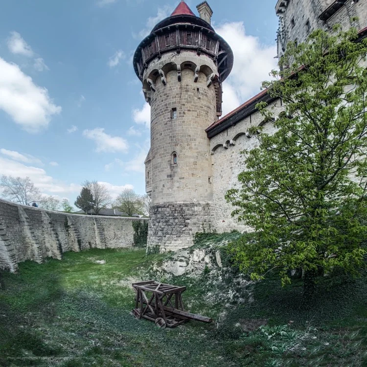 Castle moat at Castle Kreuzenstein