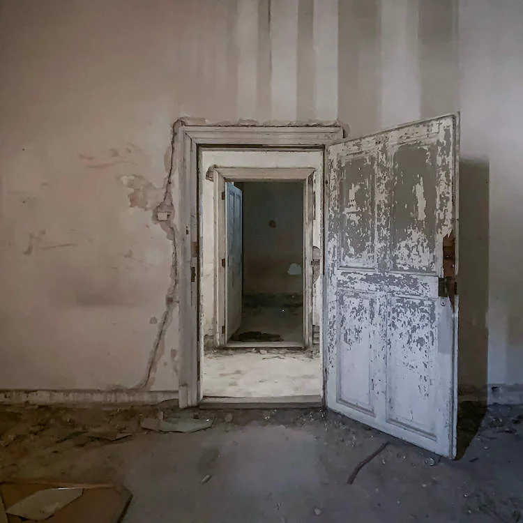 Room in abandoned castle in Lower Austria