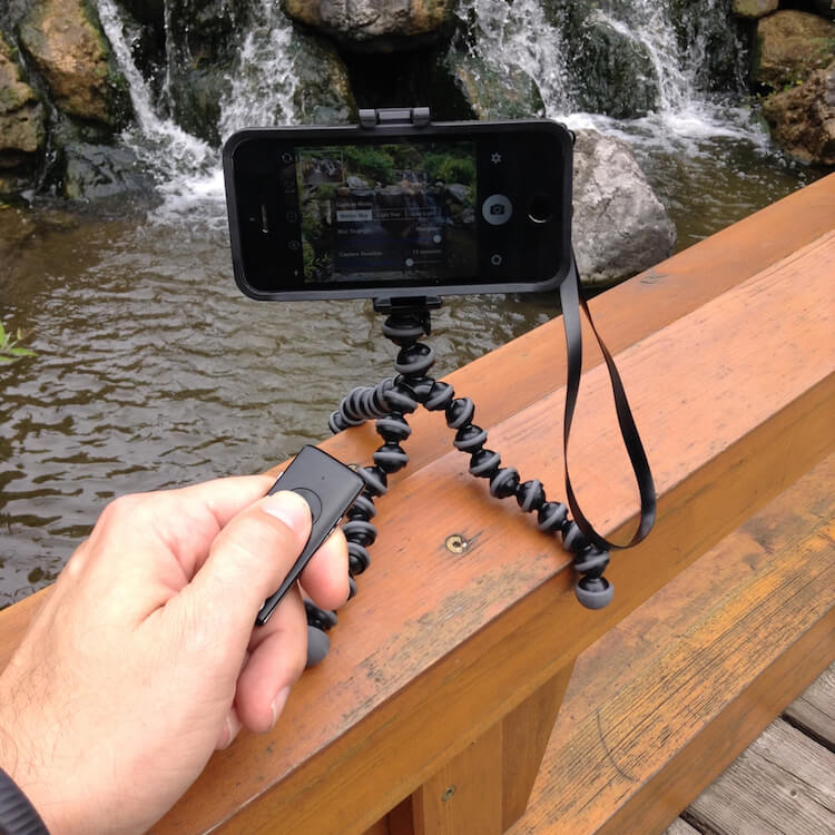 Using a remote shutter release with Slow Shutter Cam App