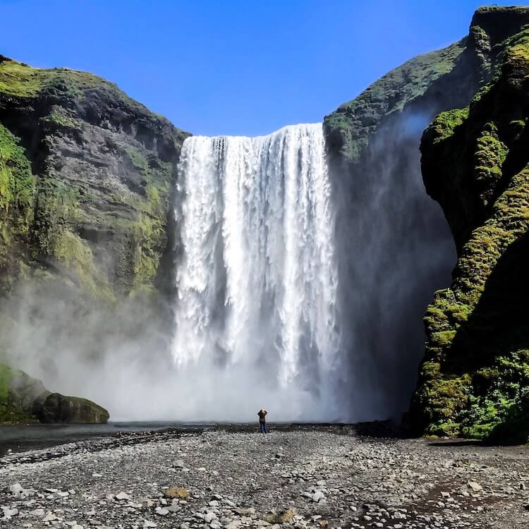 Skogafoss Iceland retouched using Touch Retouch