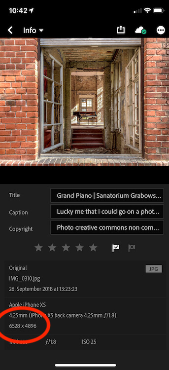 32 Megapixel photo shot with Hydra edited in Lightroom