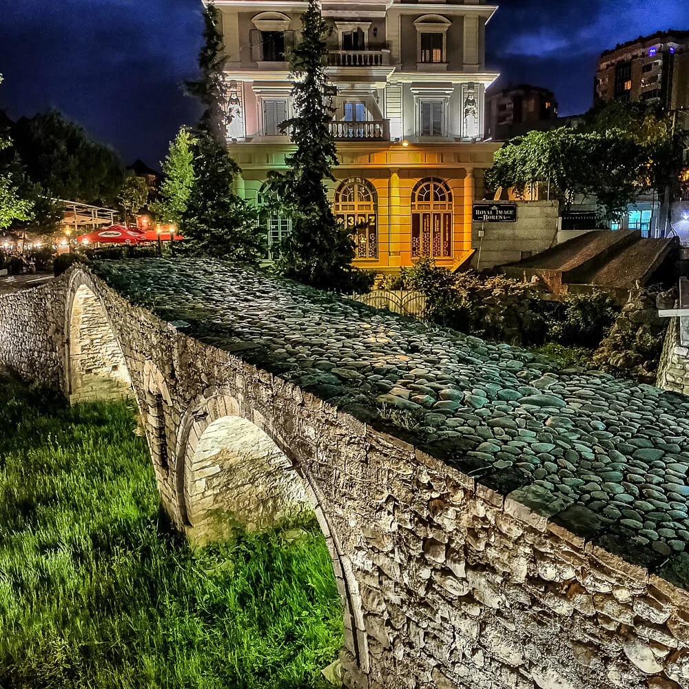 Tanner’s Bridge in Tirana captured with Low Light HDR mode using ProCamera