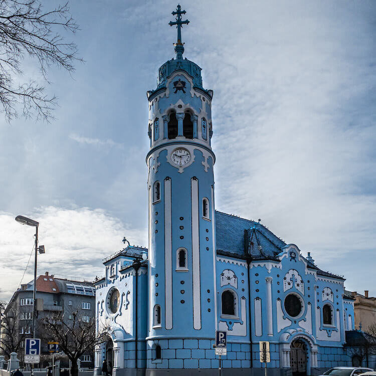Blue Church in Bratislava