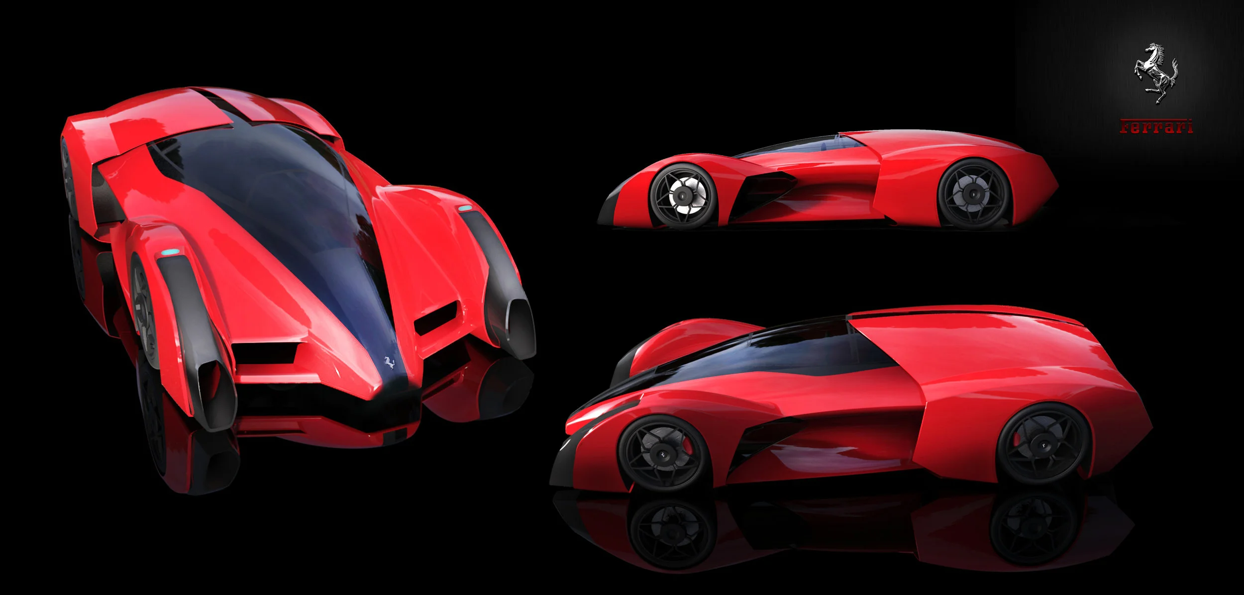     The design of instrument cluster was an internal project with UX team; following is my proposal that I combined with my hypercar concept. More info on UX- IXD Section. 