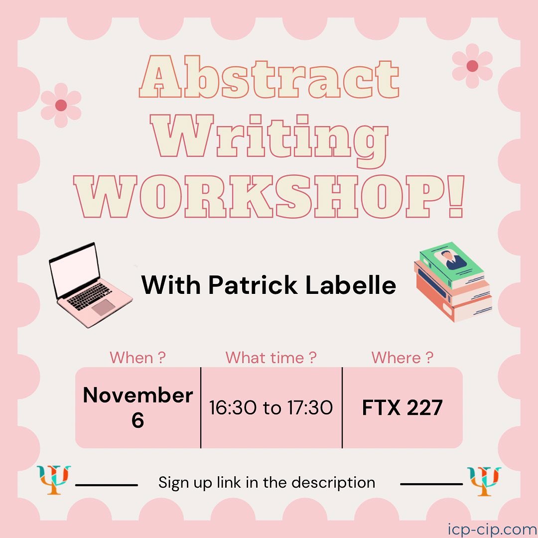 Preparing for conference submissions? Writing your thesis? Looking to publish? You&rsquo;ll need a strong abstract. 💪 

🗓️ Join us on Wednesday, November 6 from 4:30 to 5:30pm for our abstract writing workshop! It will take place in the FTX 227, ge