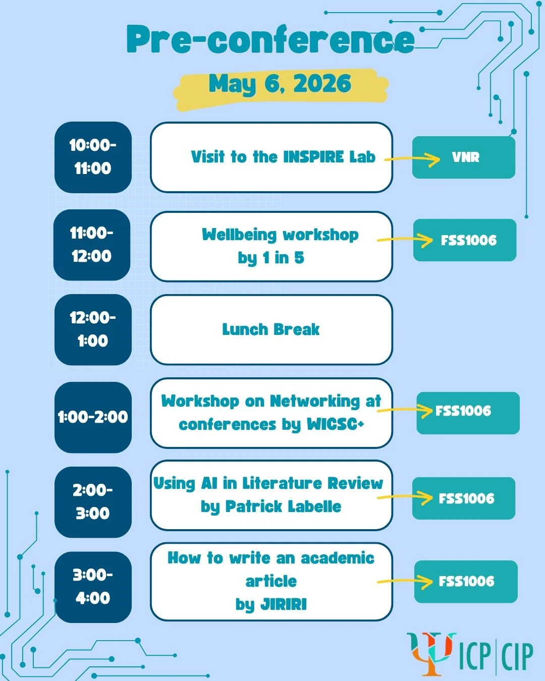 The countdown starts now! 🎉 Check out our pre-conference schedule and get ready for an exciting lineup of sessions, networking, and opportunities before the conference officially begins. / Le compte &agrave; rebours commence ! 🎉 D&eacute;couvrez no