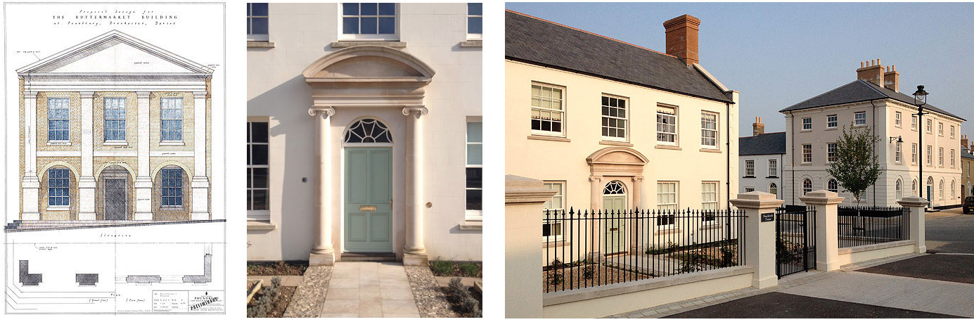 NEW BUILDINGS DESIGNED BY GEORGE AT POUNDBURY, DORSET