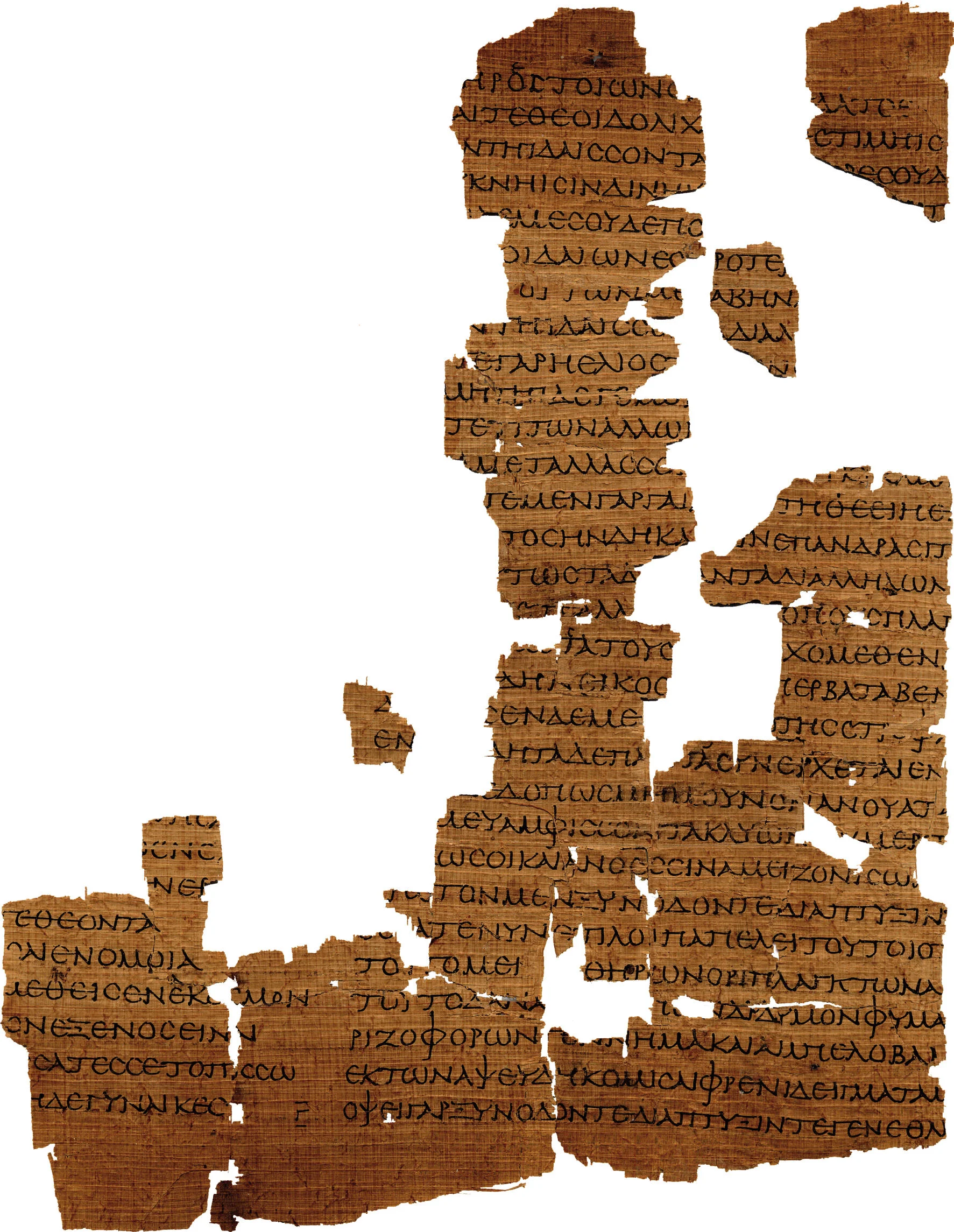 1ST CENTURY AD PAPYRUS CONTAINING FRAGMENTS OF EMPEDOCLES' POEM ON NATURE