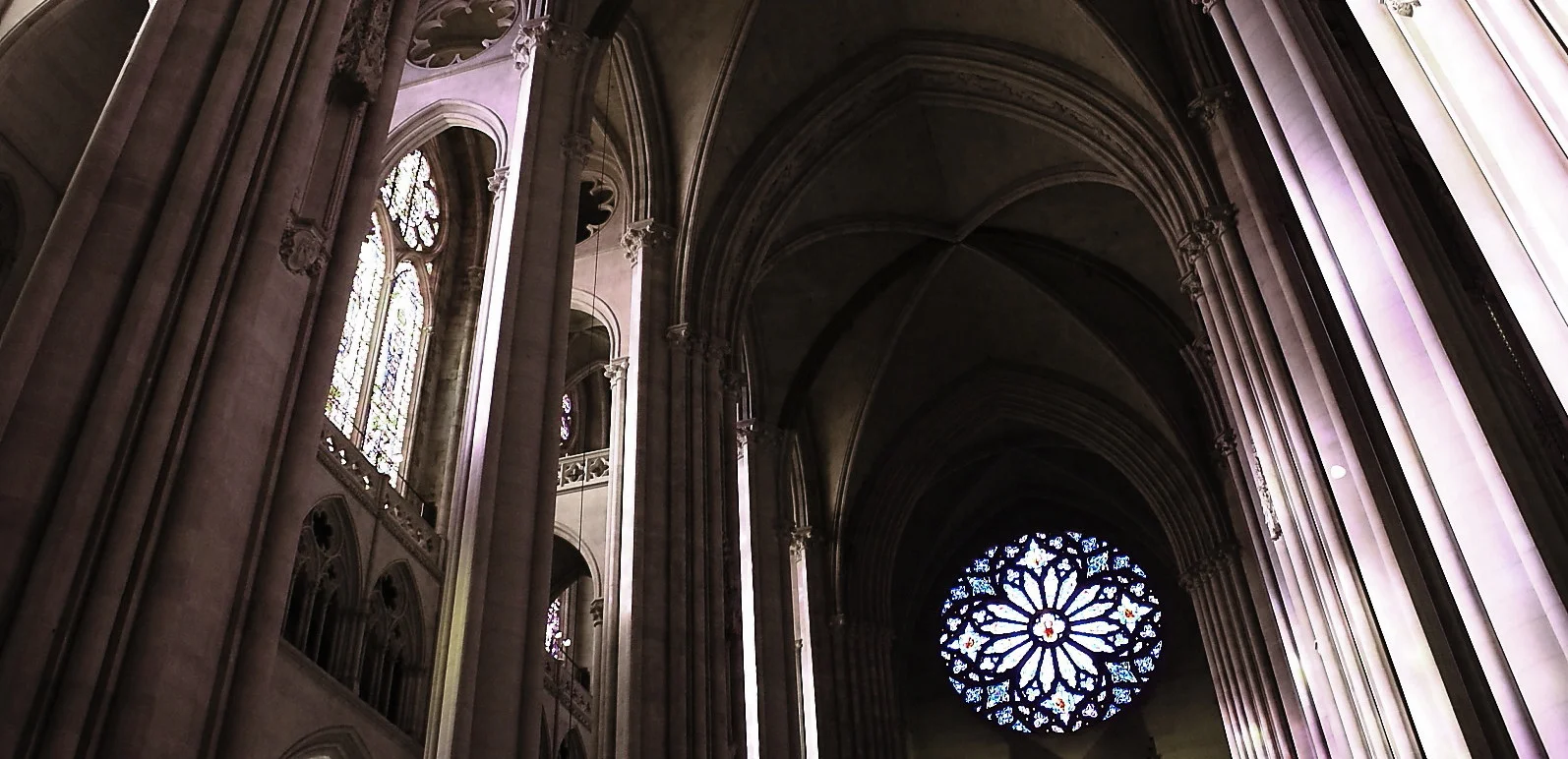 NAVE OF the Cathedral of Saint John the Divine, NYC.—COMPLETED 1941