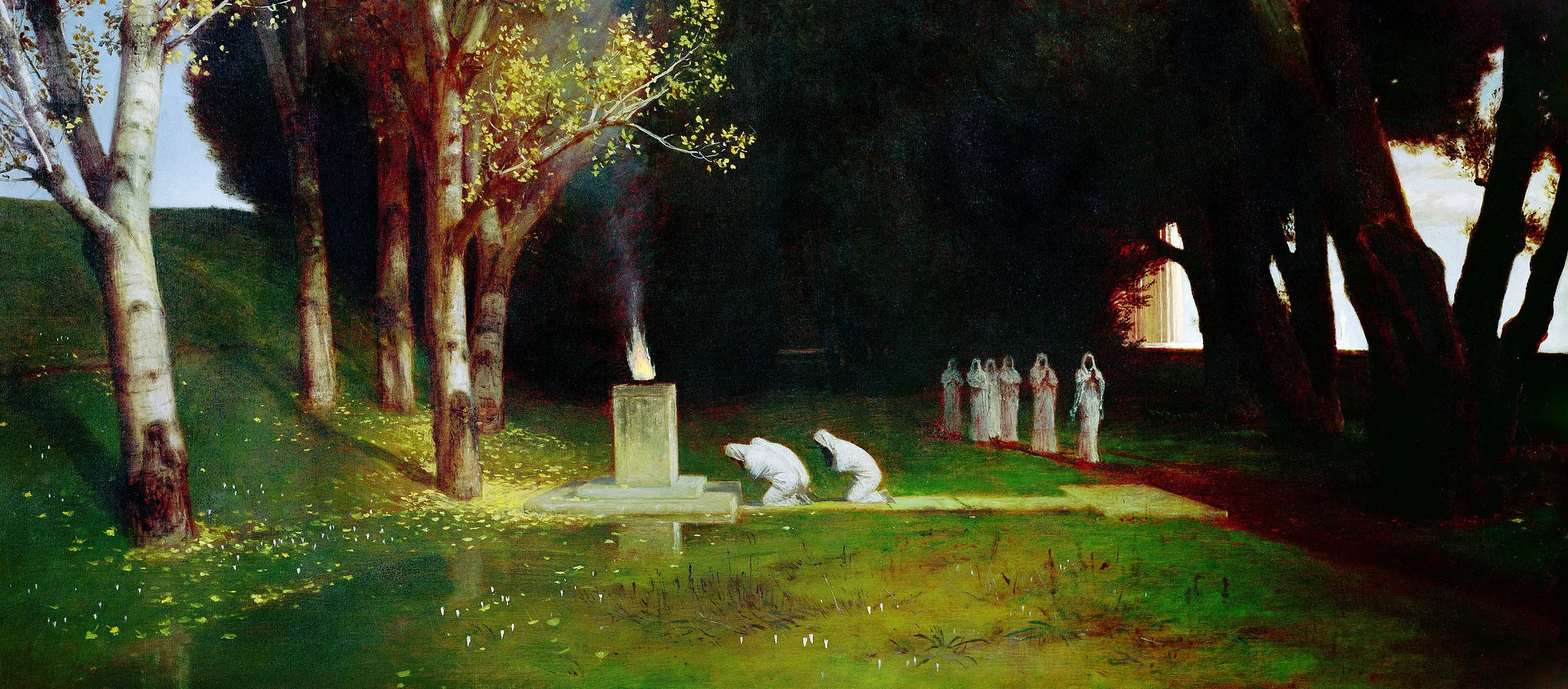 The Sacred Grove.—Arnold Böcklin, 1882