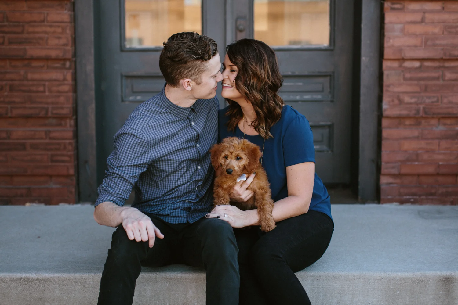 Couples Session with a Mini Golden Doodle \\ Paul &amp; Brianne