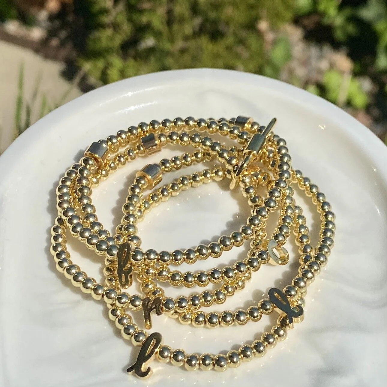 Charly Hillman Designs Custom Gold Bracelet Set.JPG