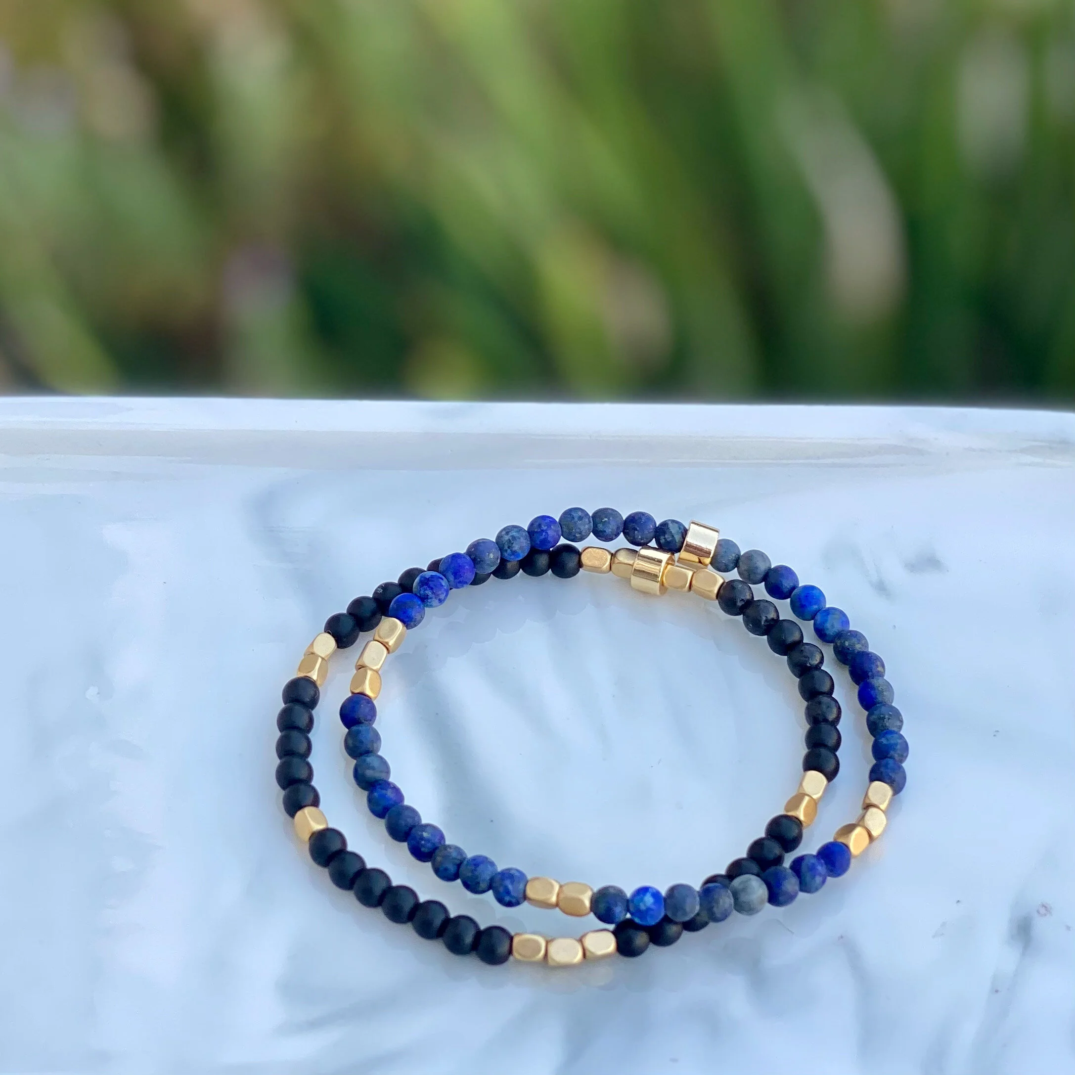 Charly Hillman Mens Matte and Gold Bracelet - 2.jpeg