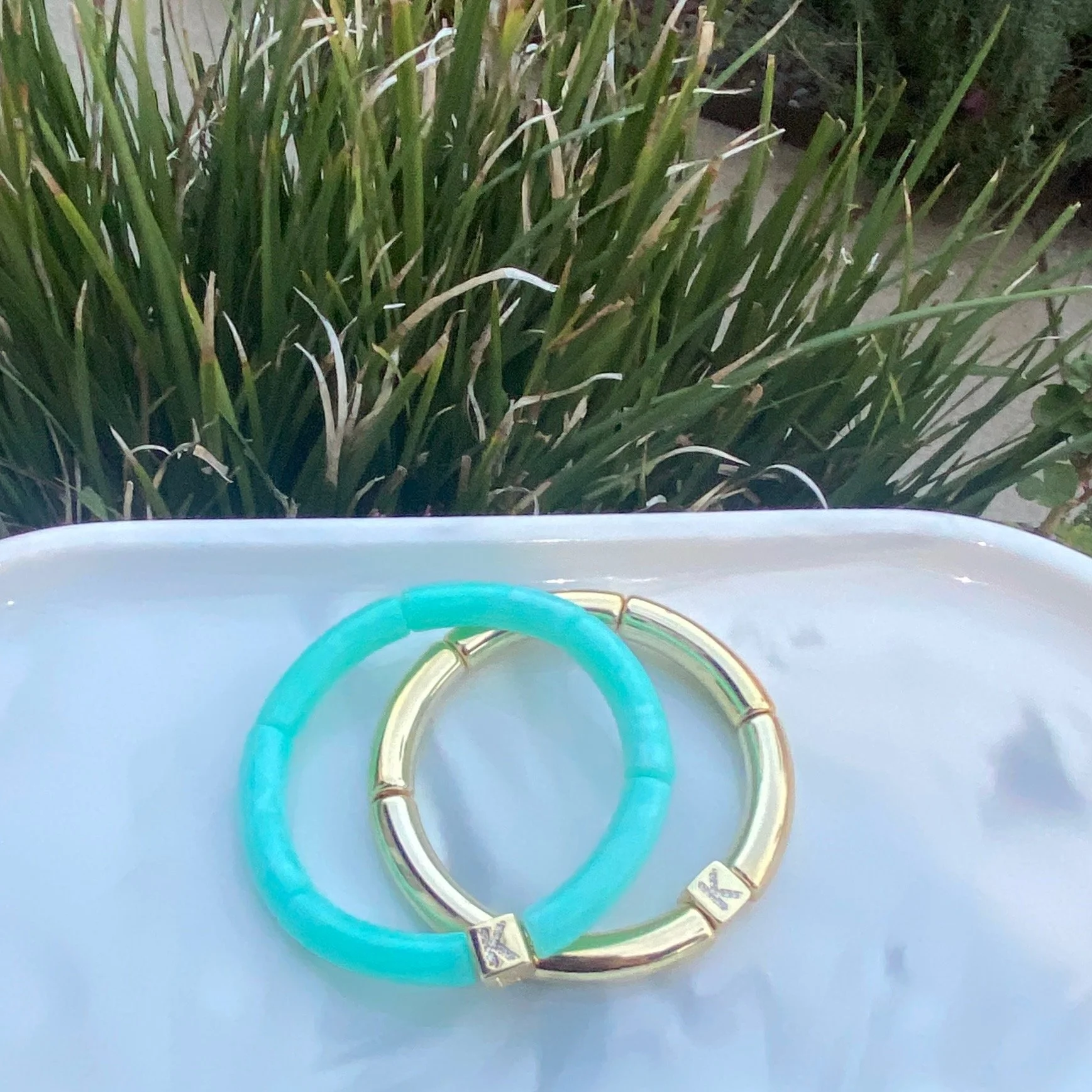 Charly Hillman 8mm Acrylic Bamboo Initial Bracelet  - 7.jpeg