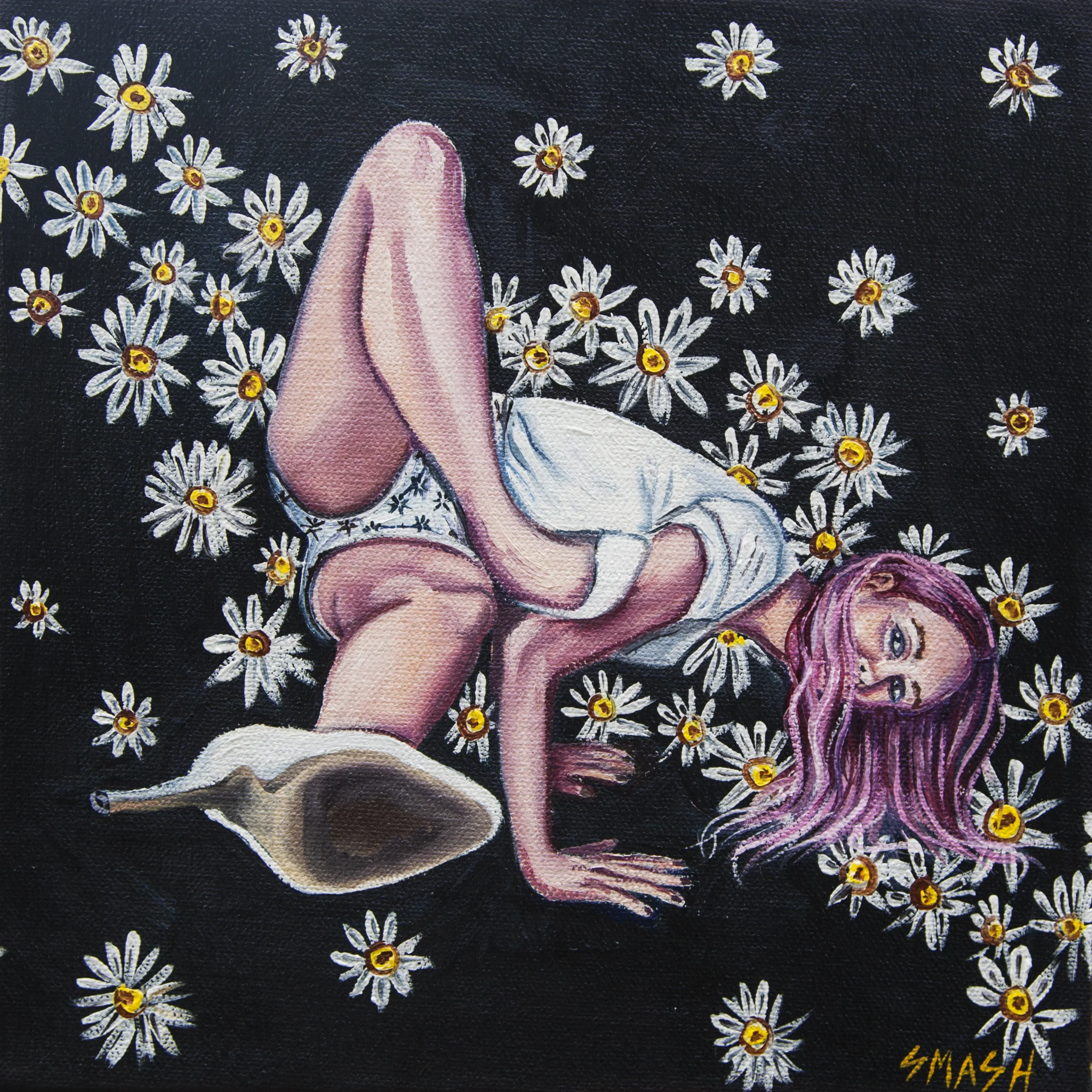 "Grasshopper Amongst the Daisies"