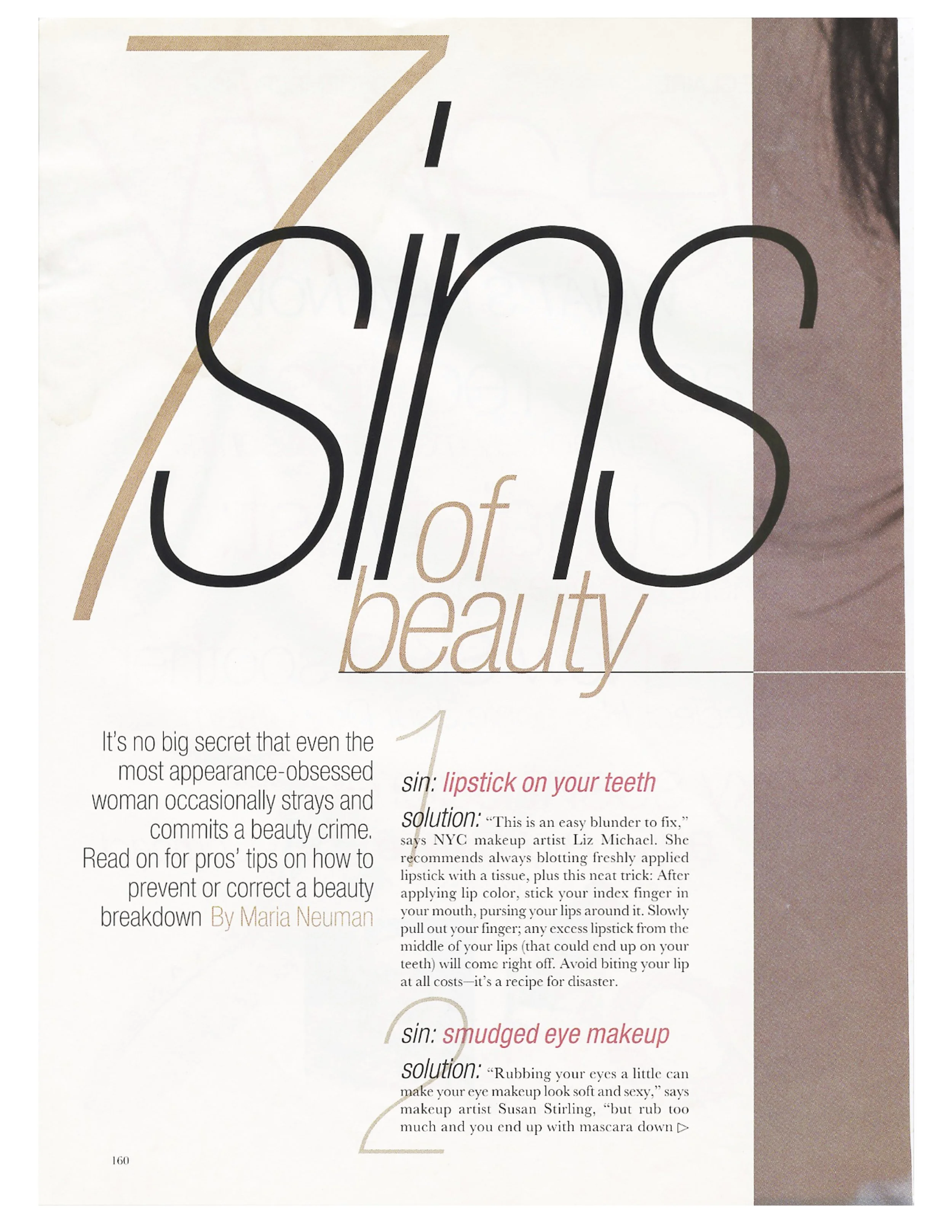 Marie Claire: 7 Sins of Beauty