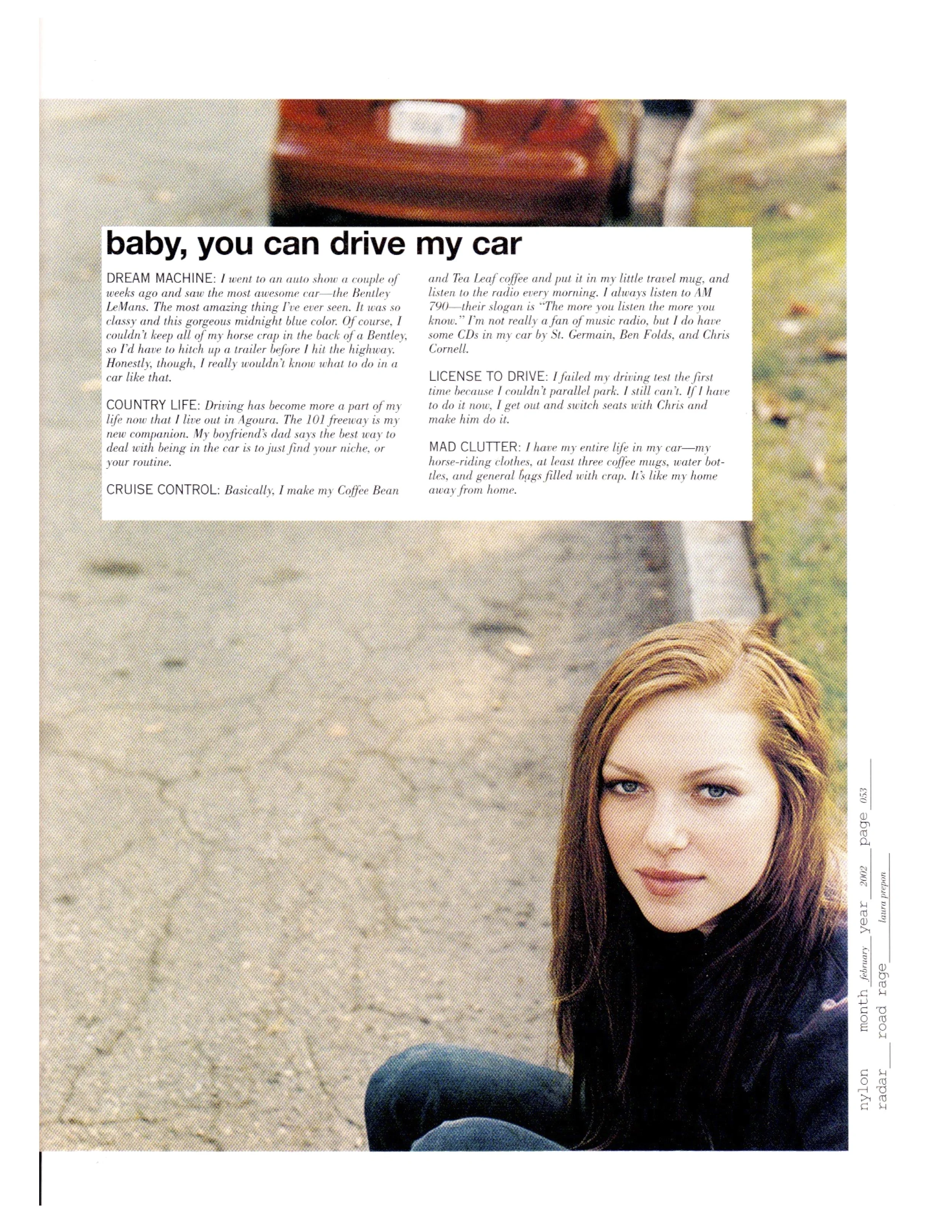 Nylon Magazine: Laura Prepon - Easy Rider