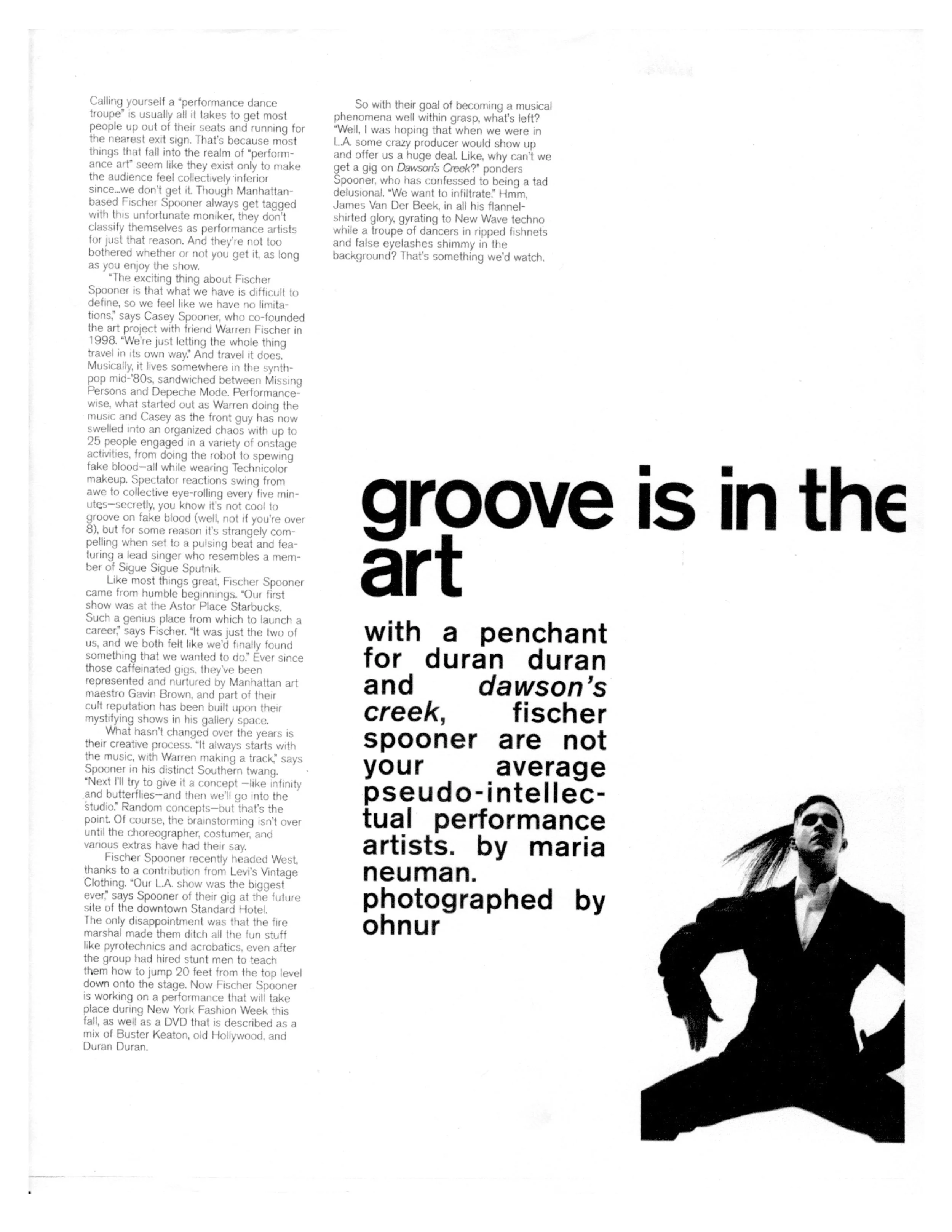 Nylon Magazine: Fischer-Spooner
