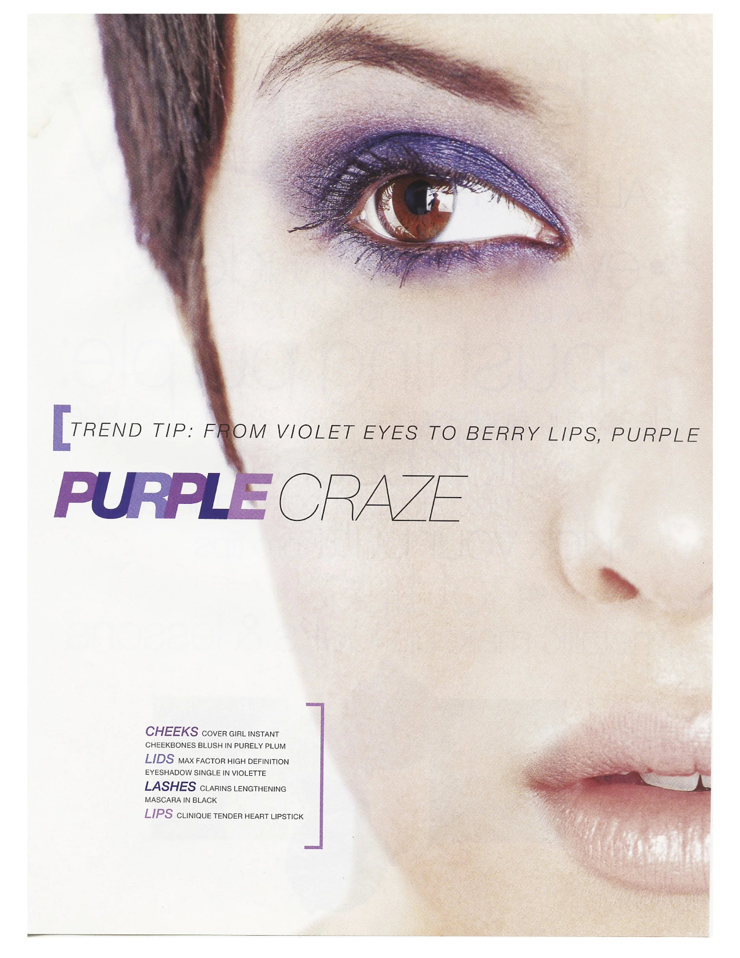 Marie Claire: Purple Craze