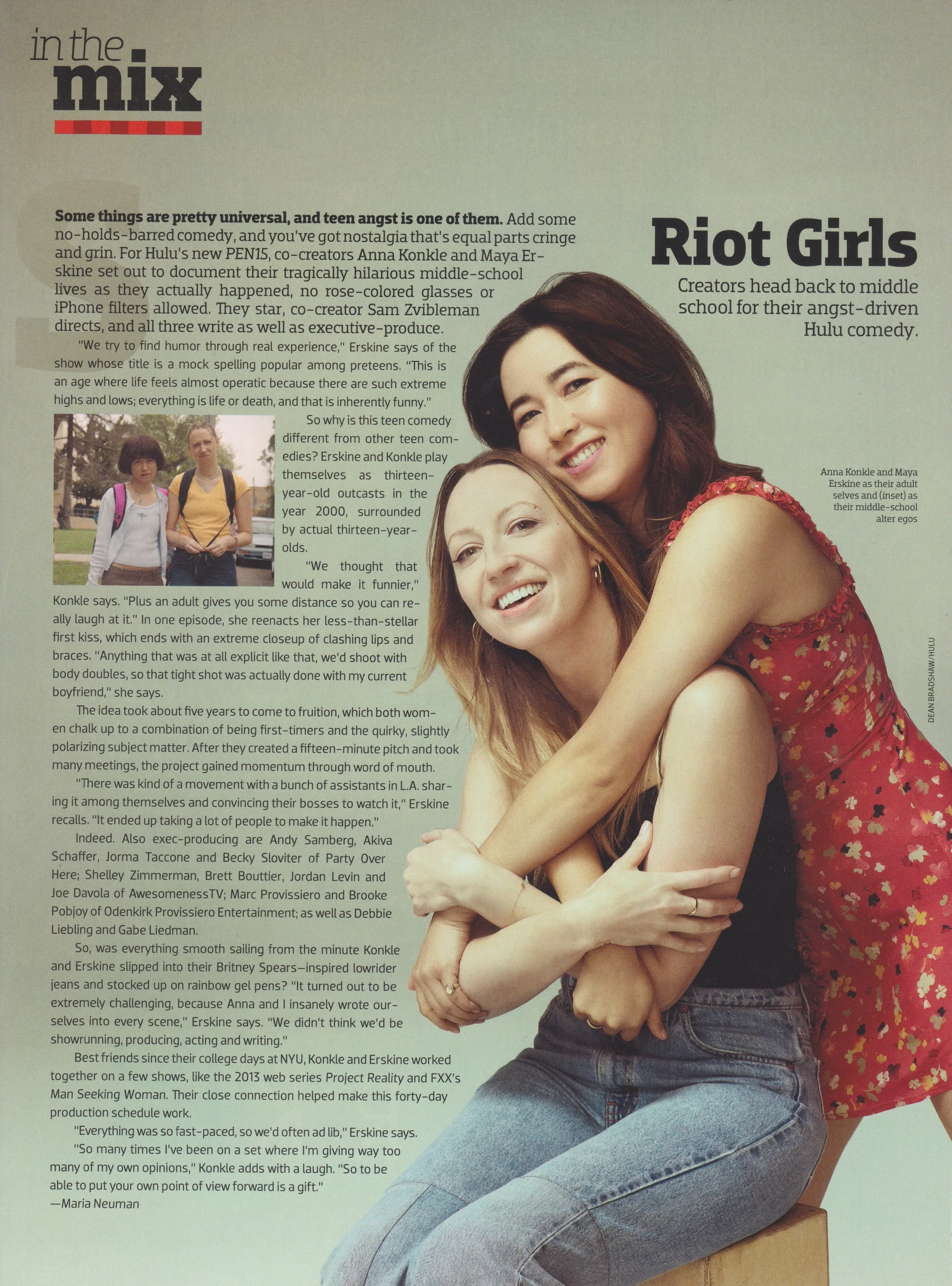 Emmy Magazine: Anna Konkle &amp; Maya Erskine - Riot Girls