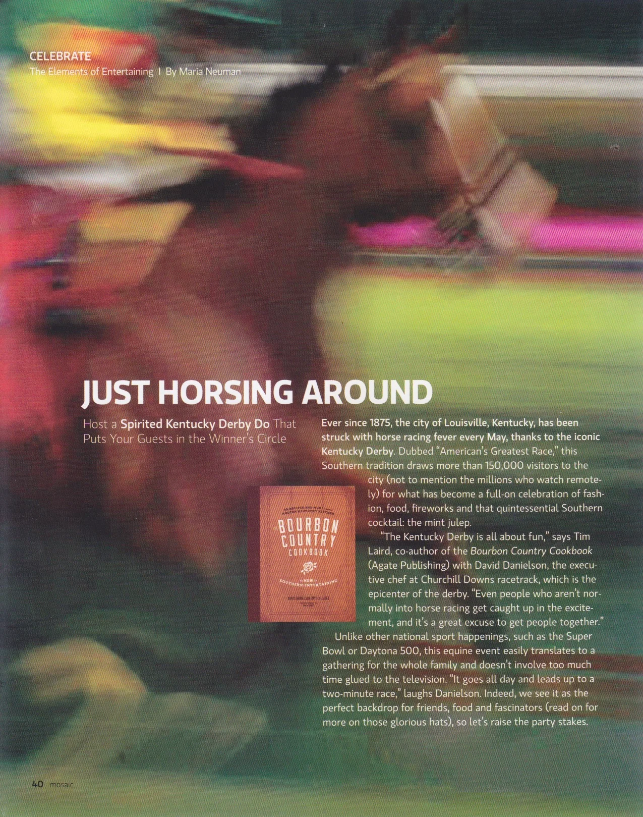 Mosaic Magazine: The Elements of Entertaining; The Kentucky Derby