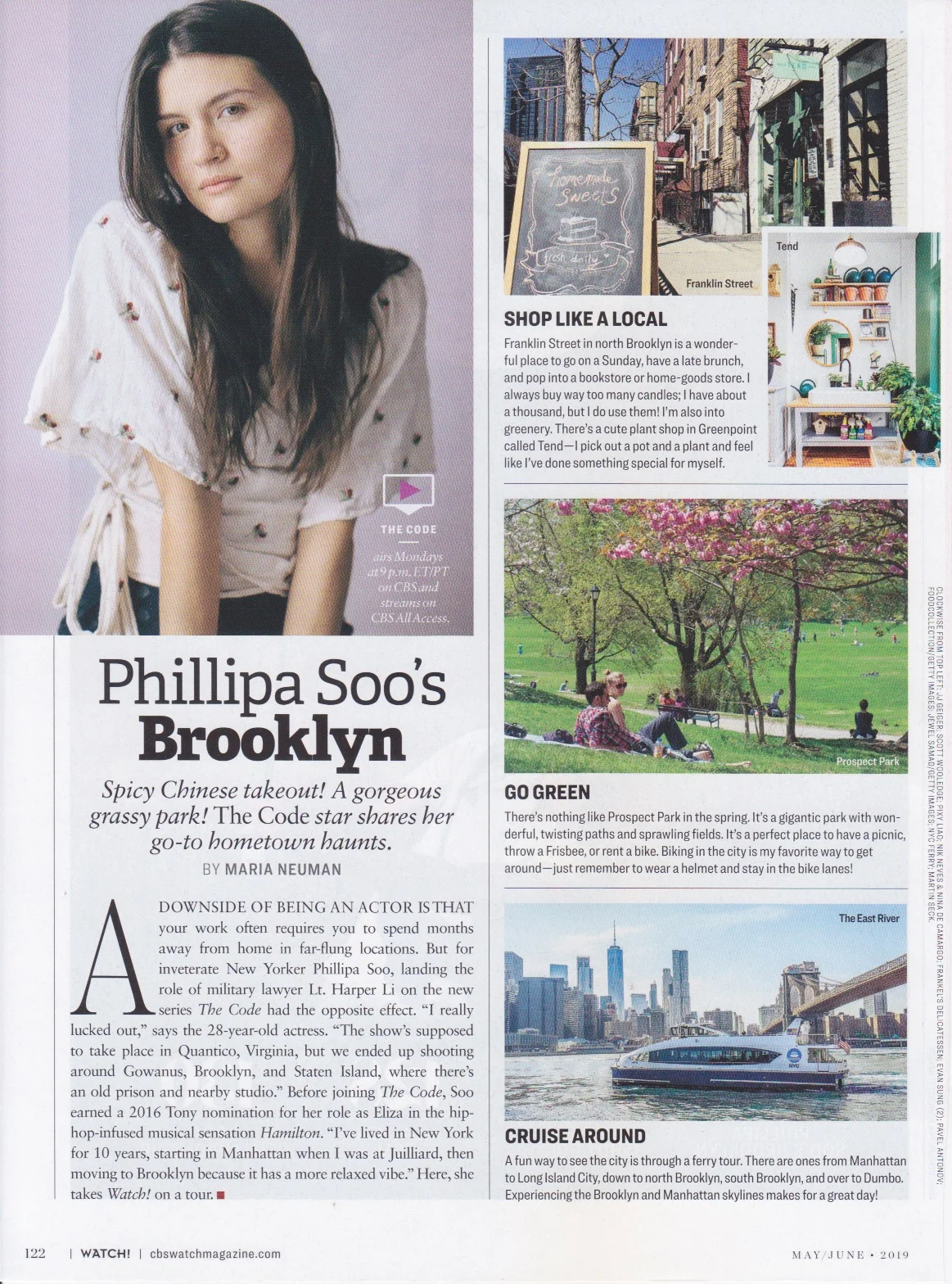 CBS Watch Magazine: Phillipa Soo's Brooklyn