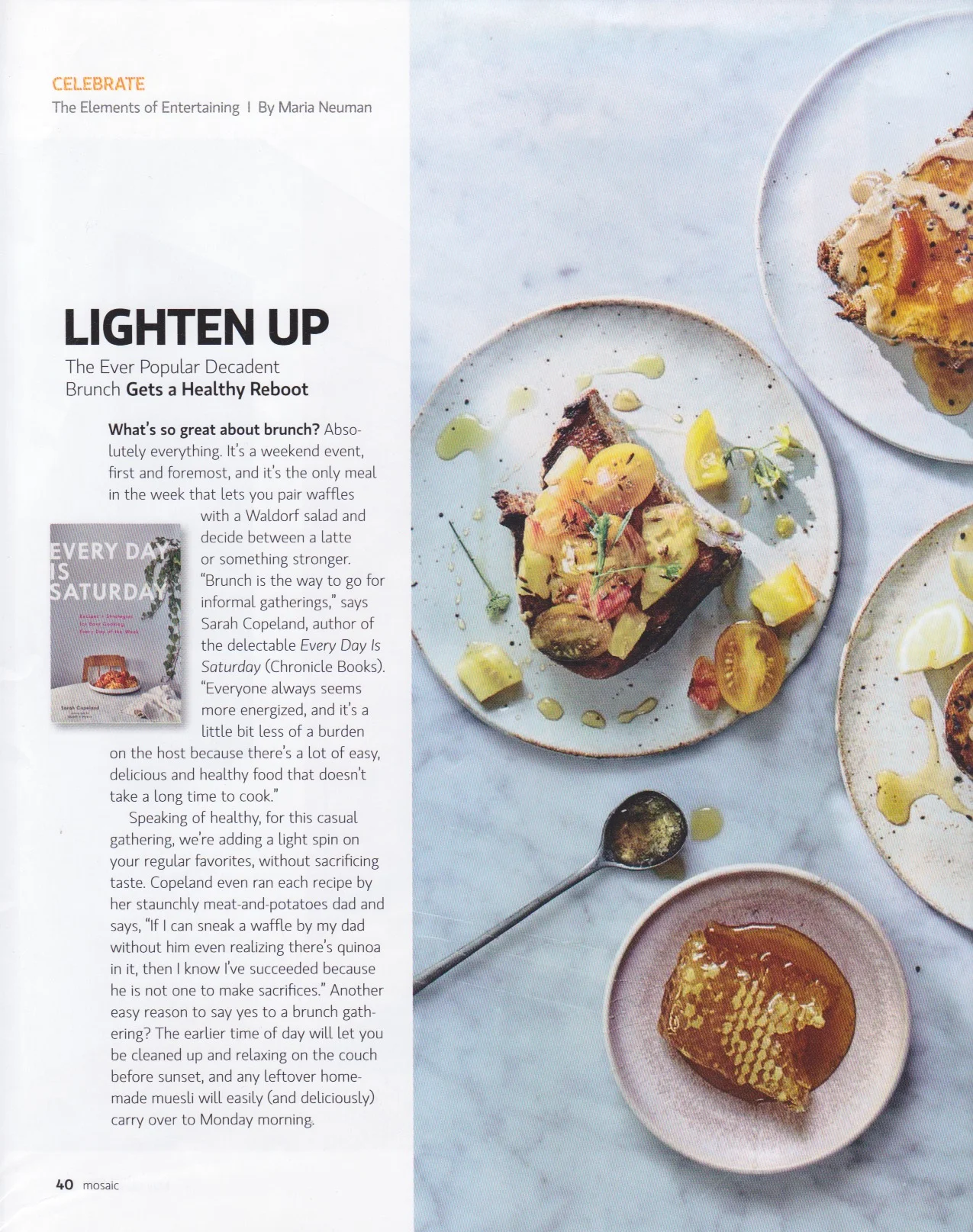 Mosaic Magazine: The Elements of Entertaining; Brunch