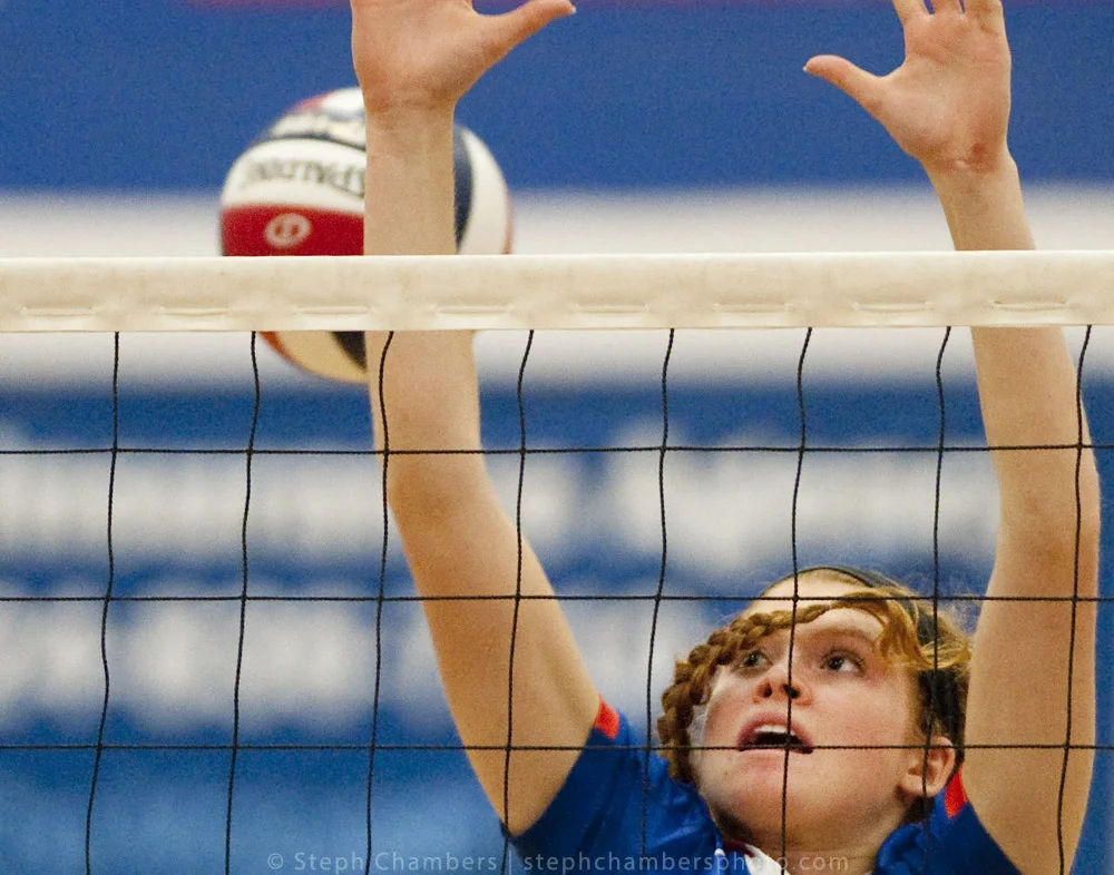 The braid of Armstrong's Ali Bowers partially blocks her view of a ball she missed returning against Connellsville on Oct. 28, 2015 at Hempfield Area High School. Armstrong won 3-0.