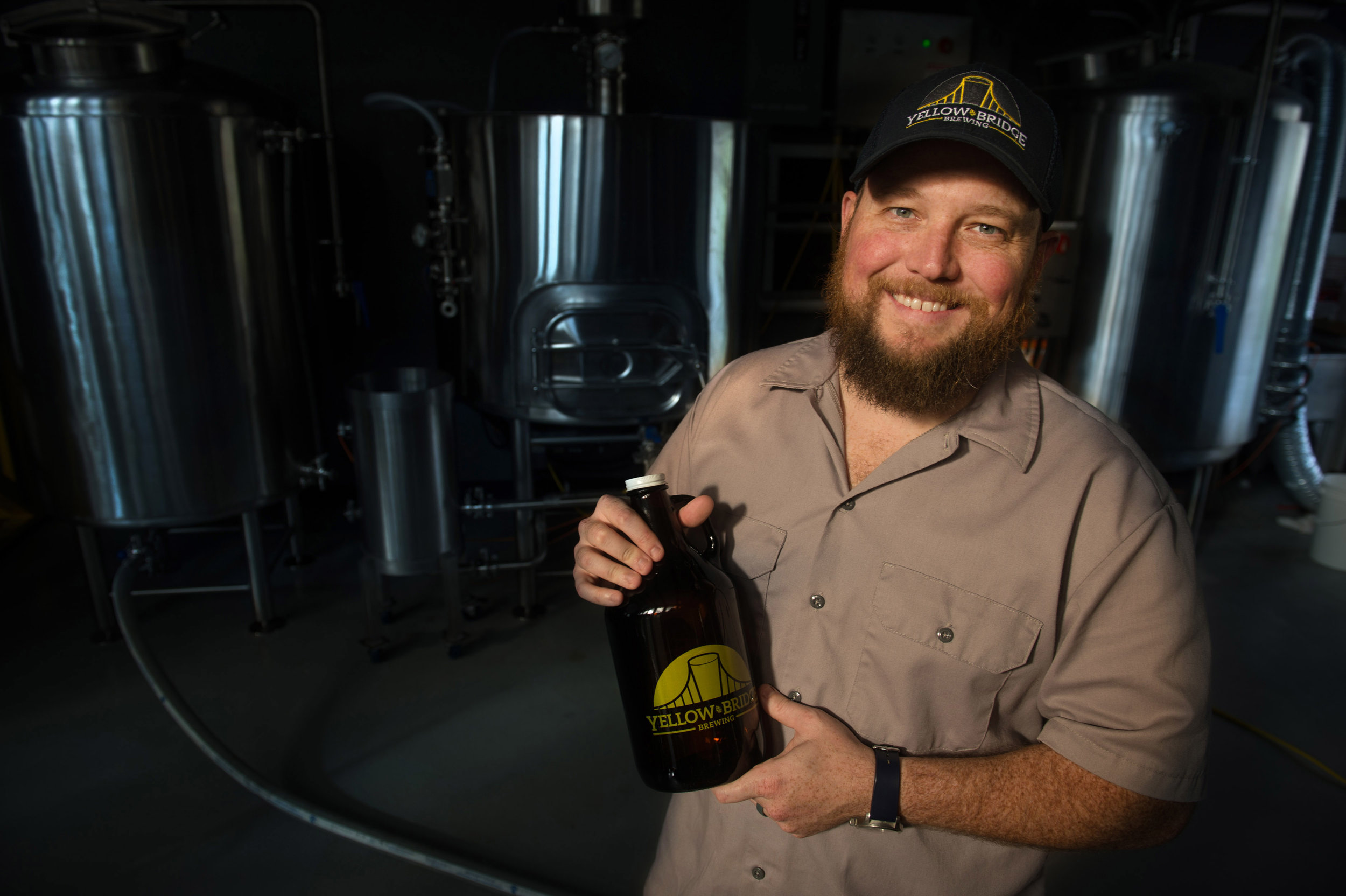  Owner of Yellow Bridge Brewing Co. Ian Staab, 33, poses for a portrait on Tuesday, Oct. 25, 2016 at his Delmont location. He plans for his grand opening to be Nov. 3. 