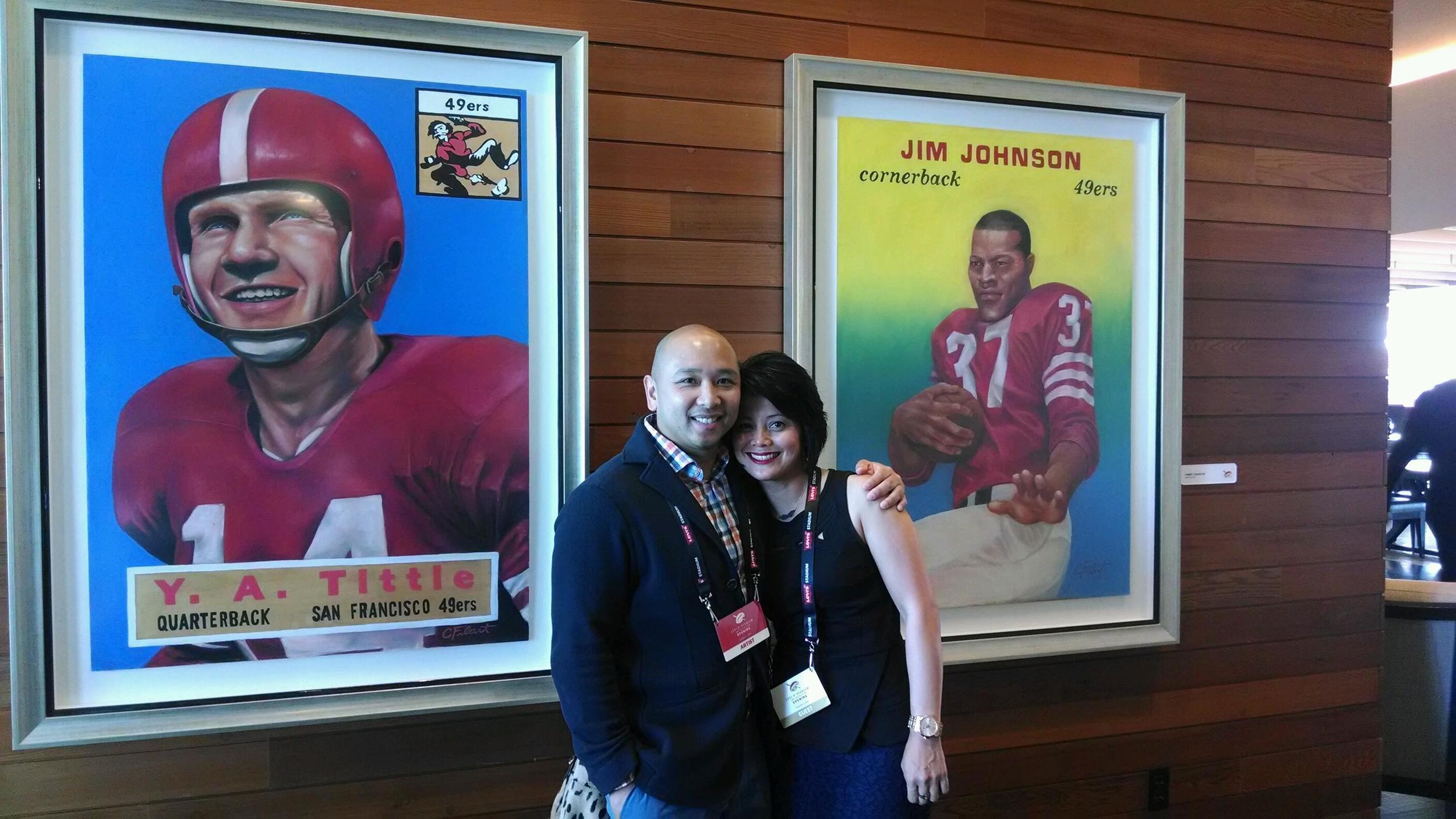 Levi's Stadium Art Collection - Y.A. Tittle, Jim Johnson (Copy)