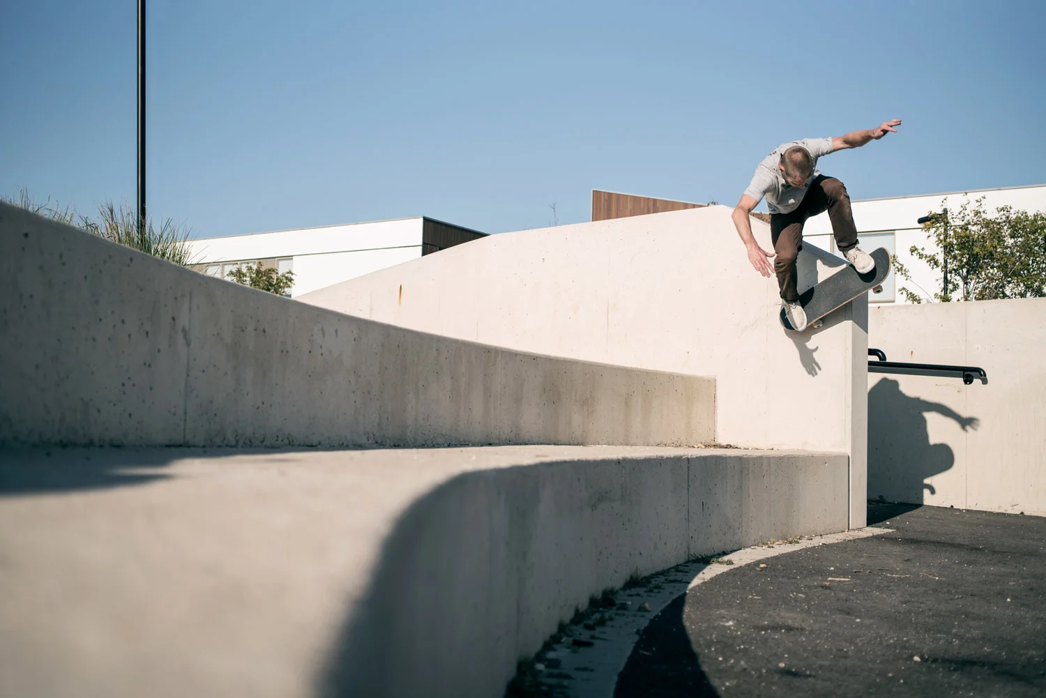 ISO: 200 f/3.2 1/4000 Sec / Lee Santer wall ride, Sheerness. Photo: Alex Pasquini