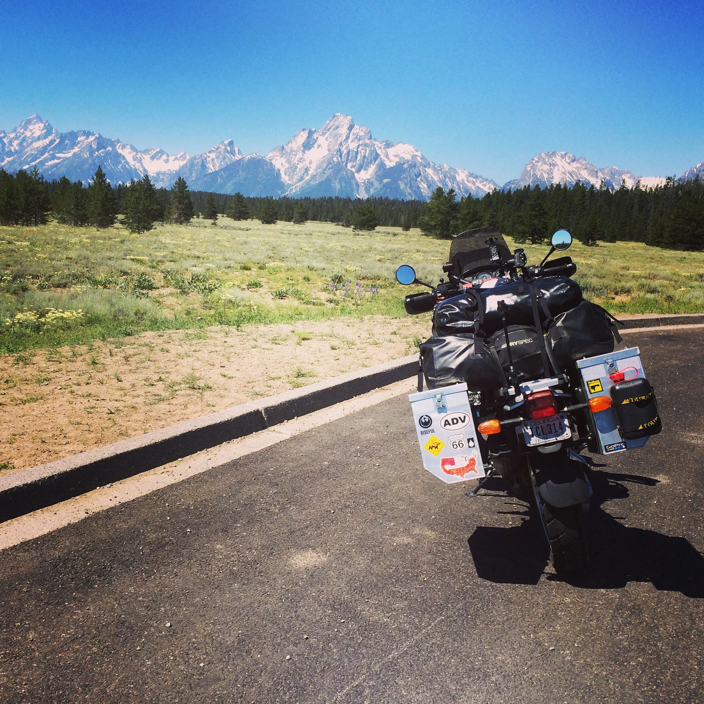 The Tetons in Wyoming