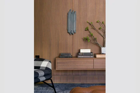 Newton Tudor Cabinet and Paneling: Photography by Michael Stavaridis / Architecture and Interior Design: Hacin + Associates 