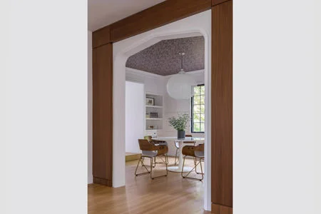 Newton Tudor Entryway: Photography by Michael Stavaridis / Architecture and Interior Design: Hacin + Associates 