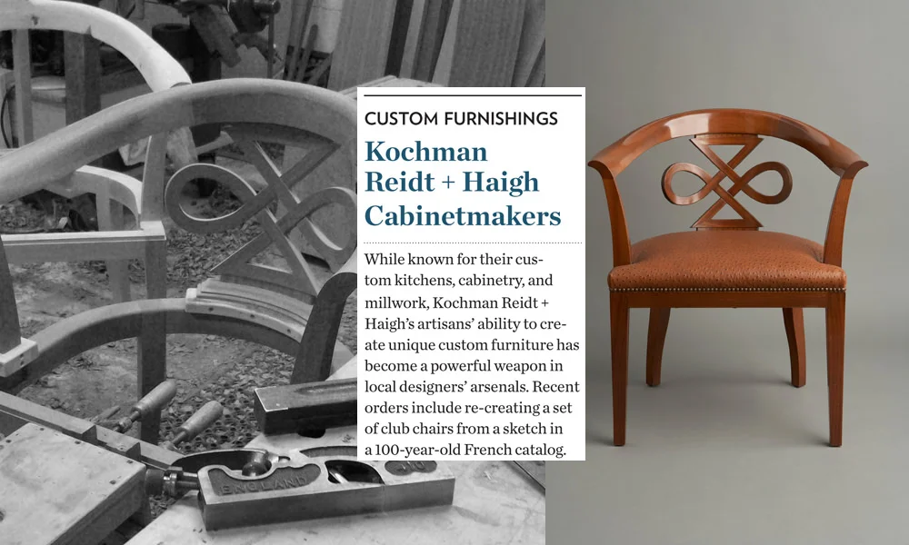 We appreciate that our award was in the category Best Custom Furnishings. The quality we bring to our funiture making reflects the high quality we achieve in our shop every day with all our projects. Thank you Boston Home Magazine !