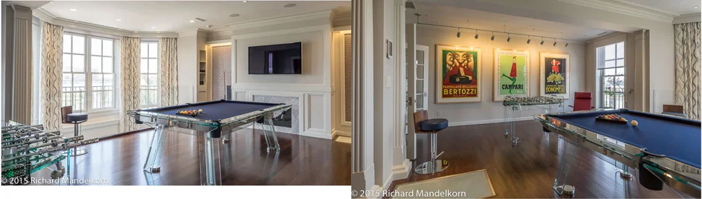 Rick's scouting shots showing the foosball and pool tables.