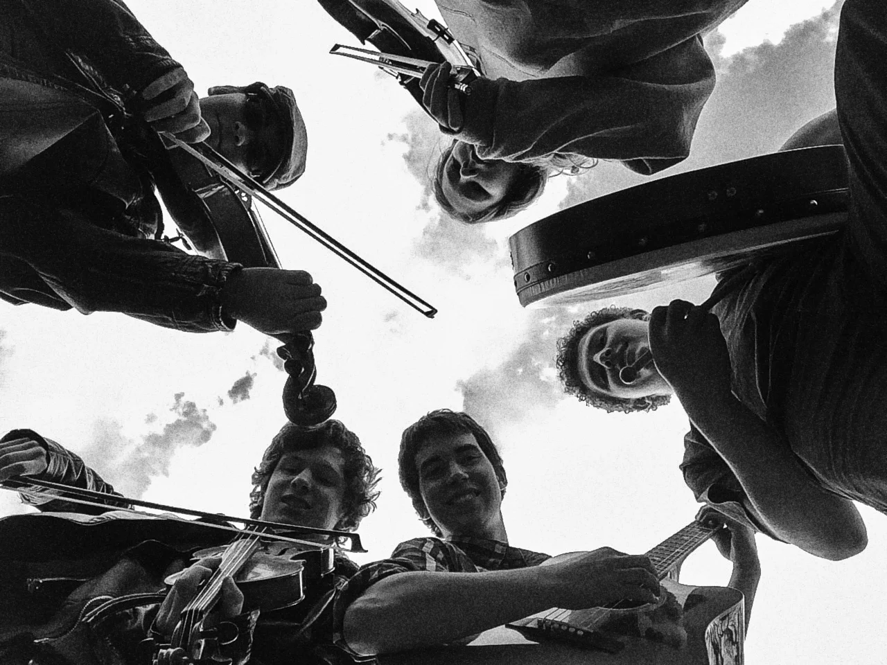 Playing in a Circle B&W.JPG