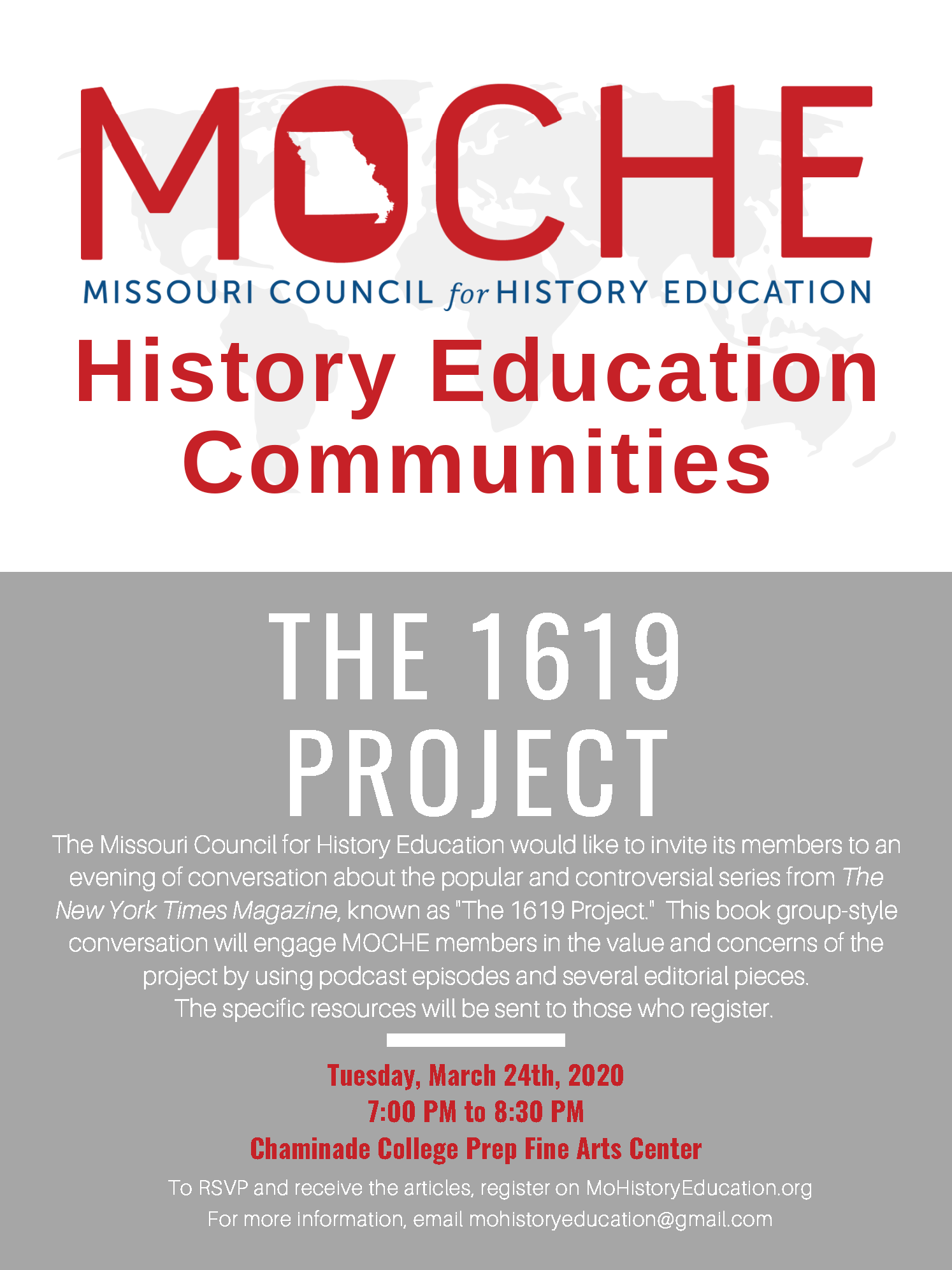 Discussion about the 1619 Project, March 24th, Chaminade High School, St. Louis
