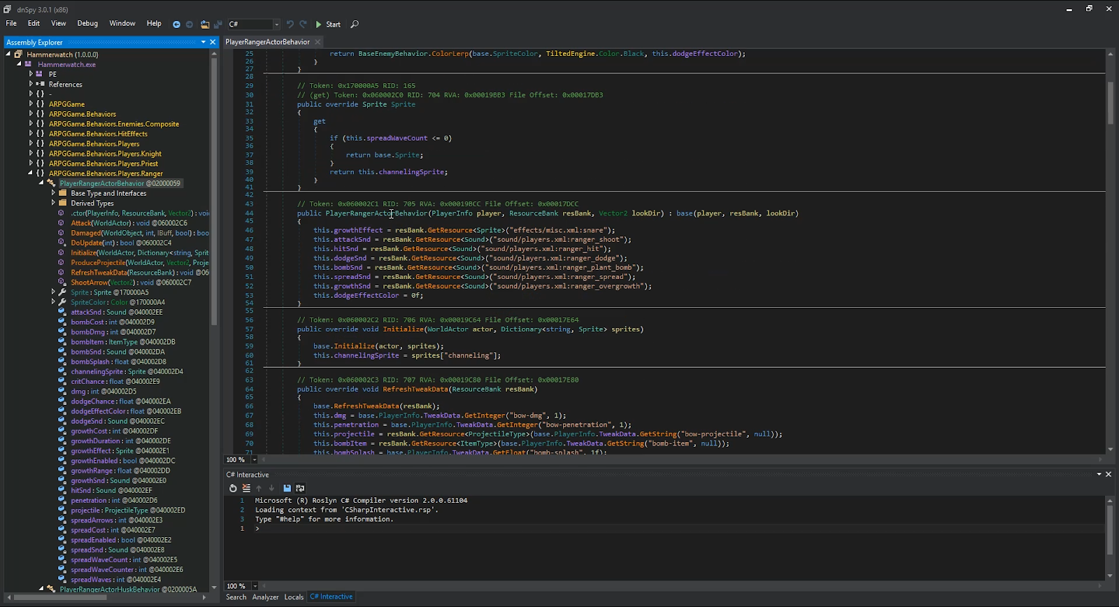 Dnspy Provides the Full Decompiled Source