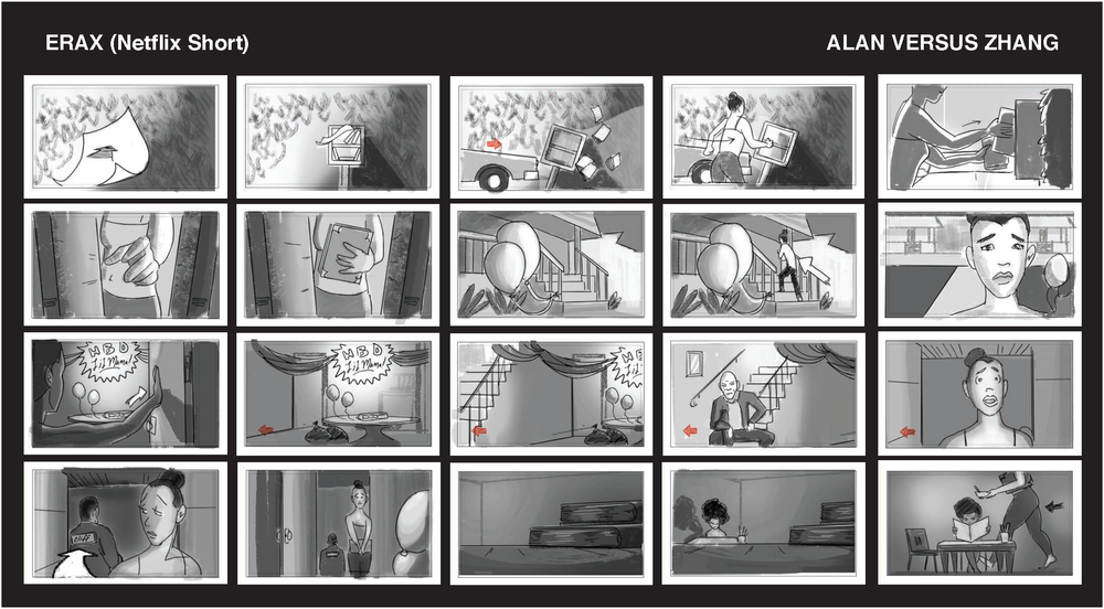 ICZER-ONE 特別編 STORY BOARD storyboards — ALAN VERSUS ZHANG