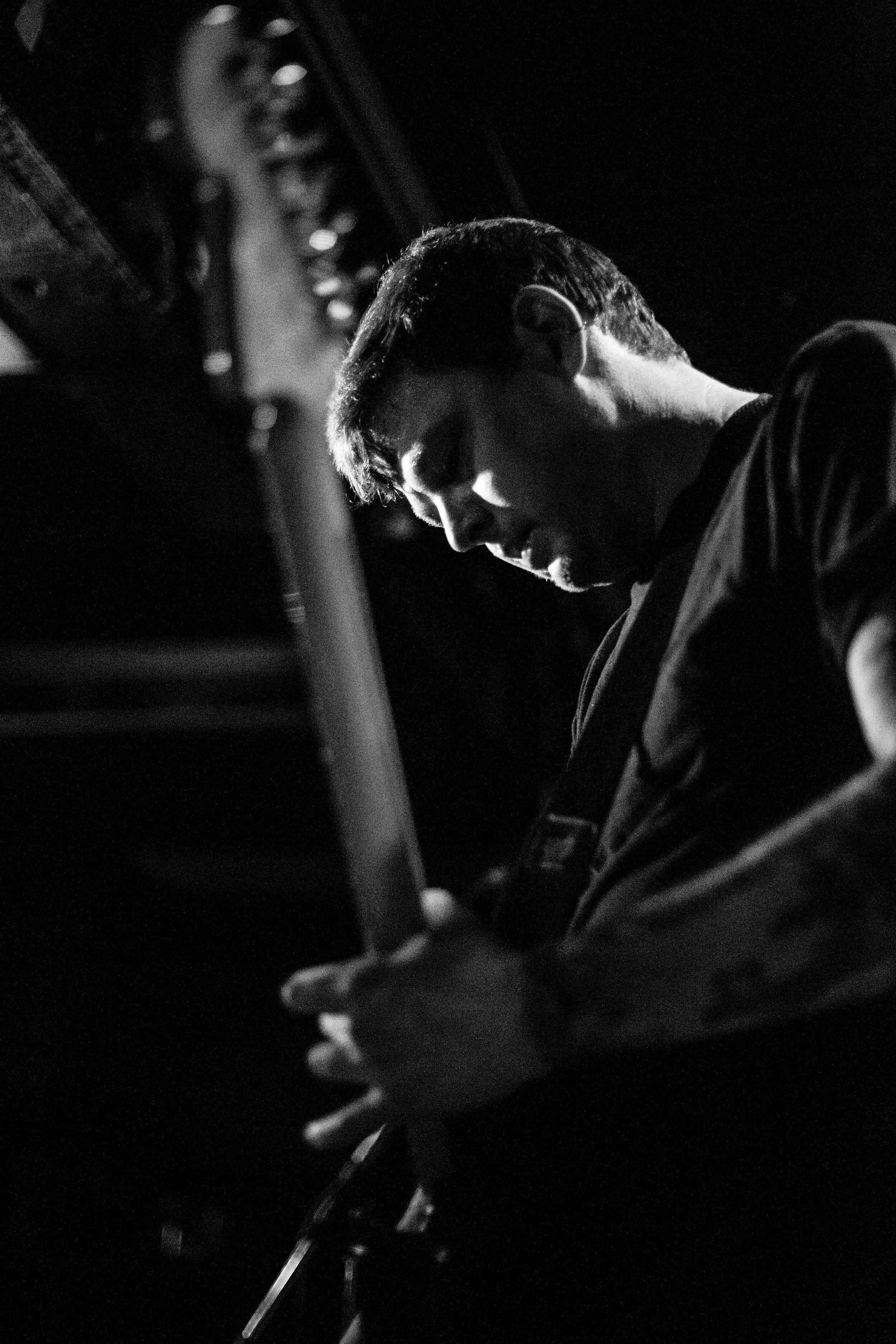 Jeff Russell during the set at the Hard Luck Bar in Toronto, Ontario, Wednesday April 6, 2016.