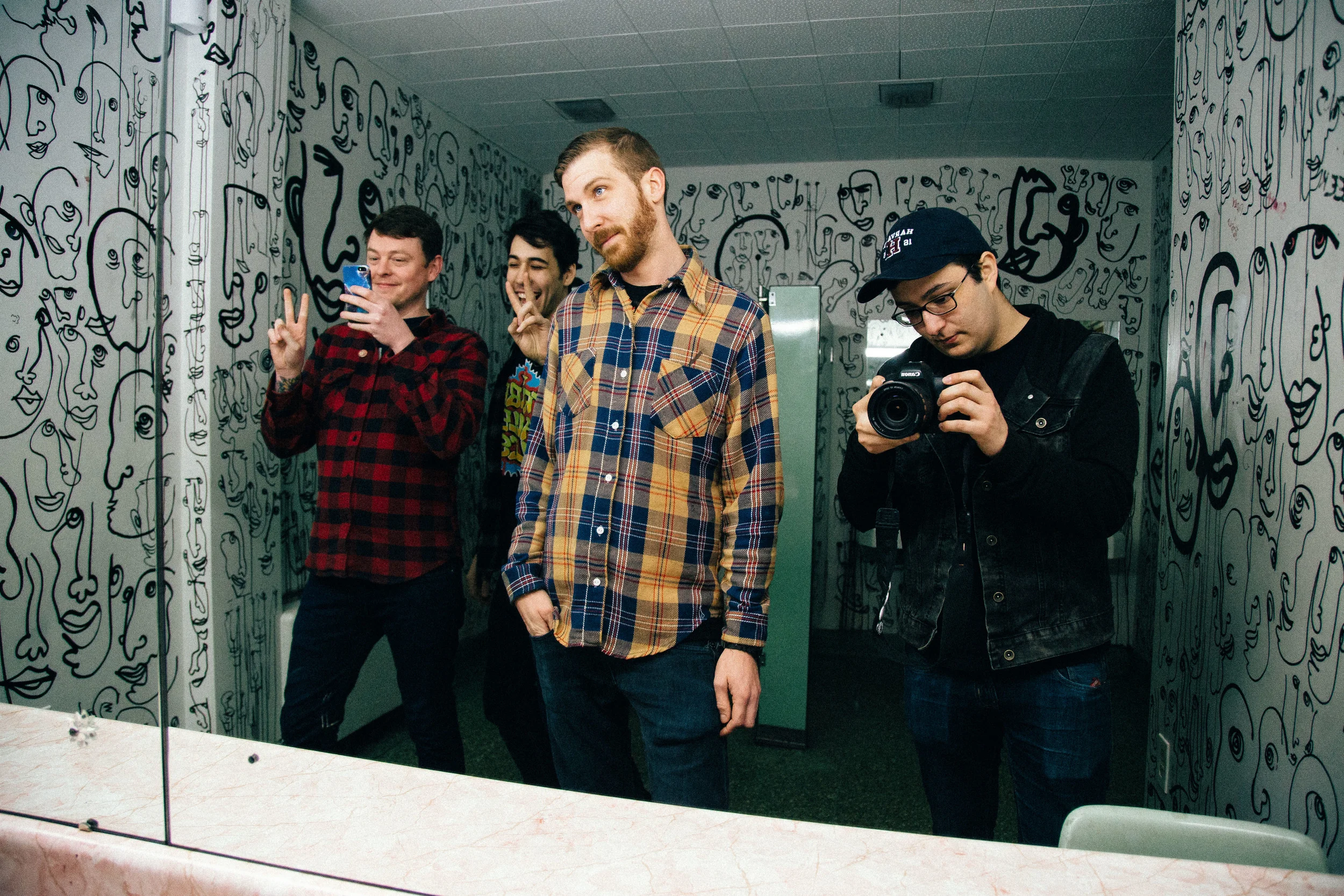 Photo op in the women's restroom at Mahall's in Cleveland, Ohio, Thursday, April 7, 2016.